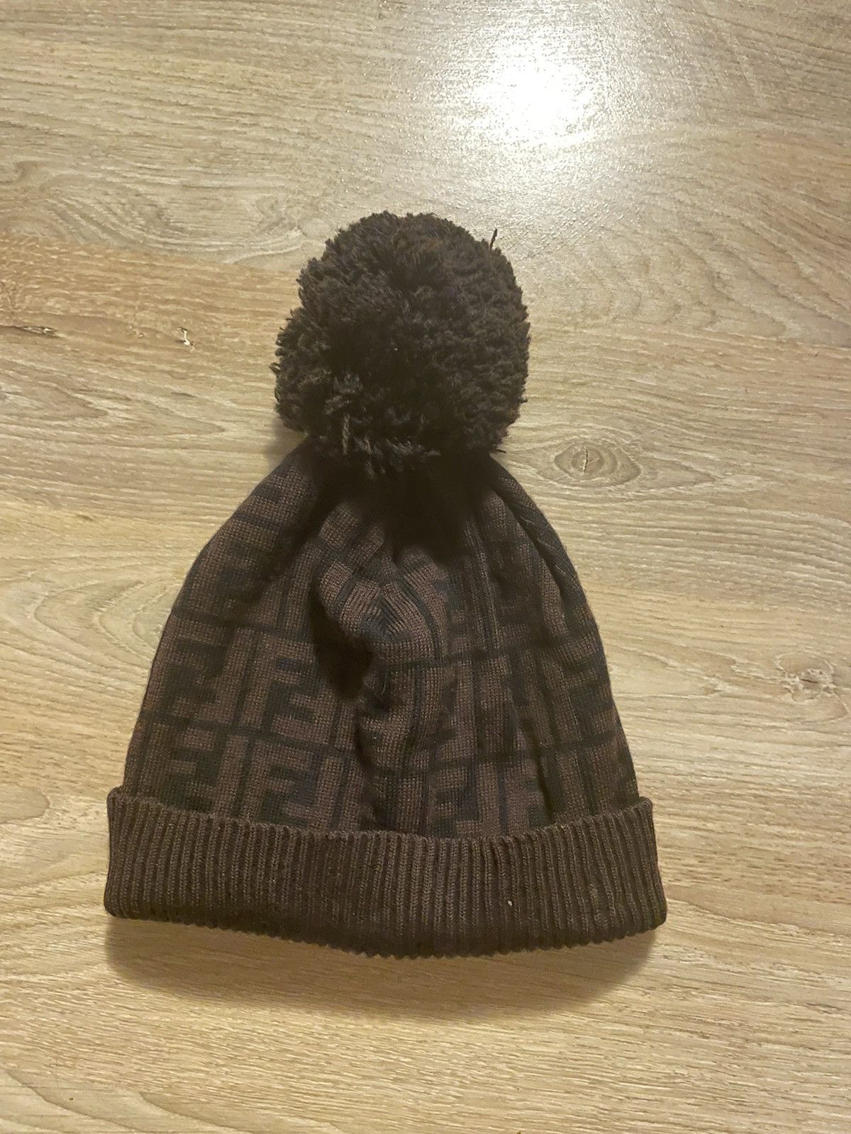 Fendi FF Zucca Monogram Wool Beanie Size ONE SIZE - 2 Thumbnail