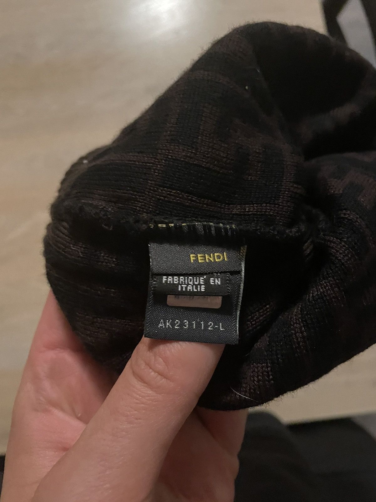 Fendi FF Zucca Monogram Wool Beanie Size ONE SIZE - 3 Thumbnail