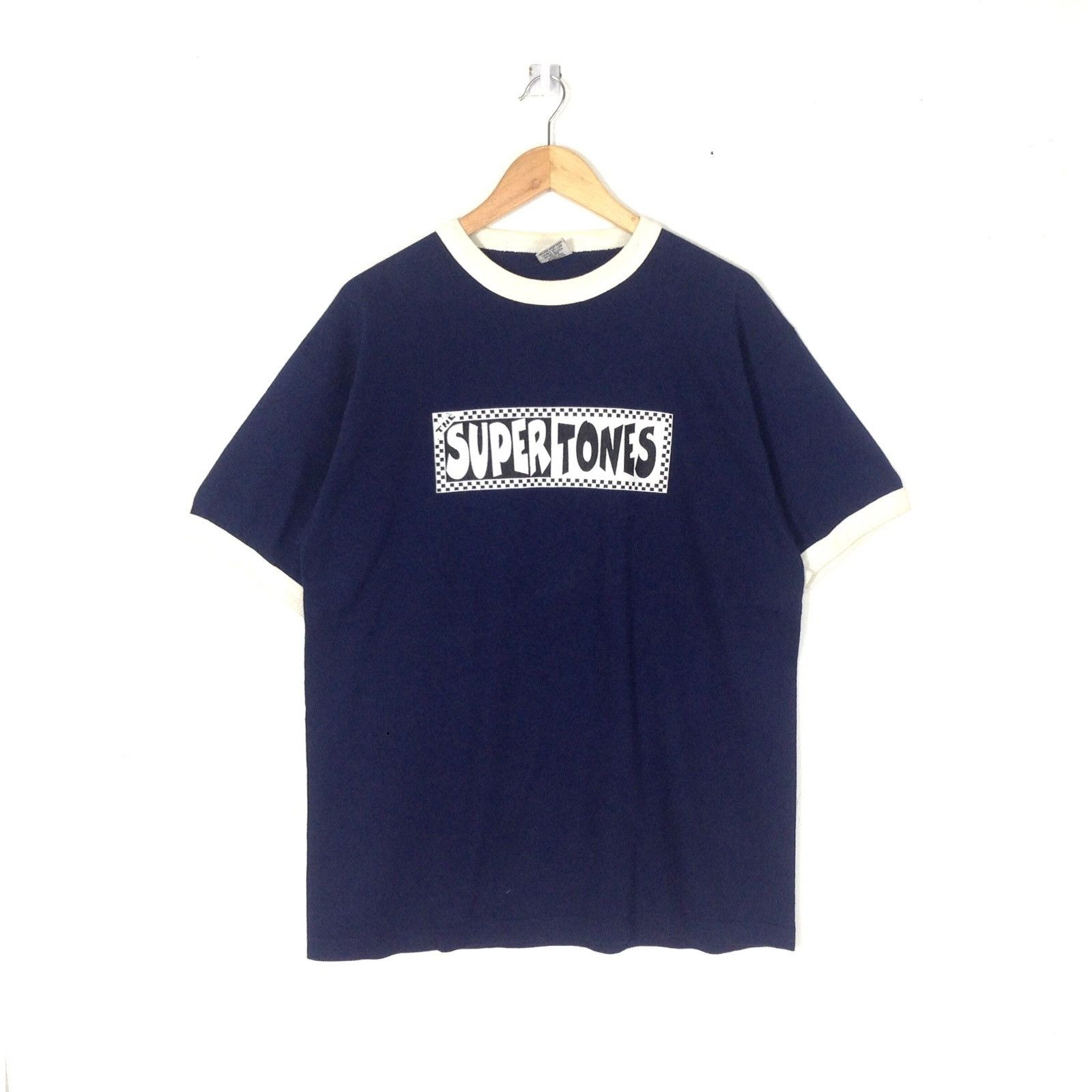 Ska Maglietta Ringer A Due Toni In 100% Cotone - Stampa Di Alta Qualità, Taglie S-XXL, Abbigliamento Moda Uomo Donna - 2