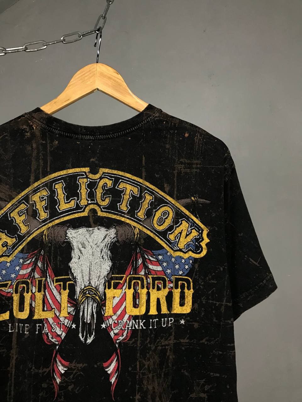 Affliction Affliction faded distressed made in USA skulls tee Size US L / EU 52-54 / 3 - 6 Thumbnail