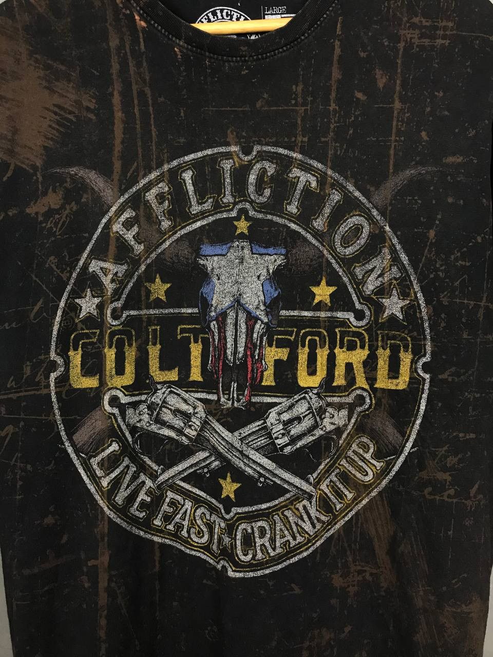 Affliction Affliction faded distressed made in USA skulls tee Size US L / EU 52-54 / 3 - 4 Thumbnail