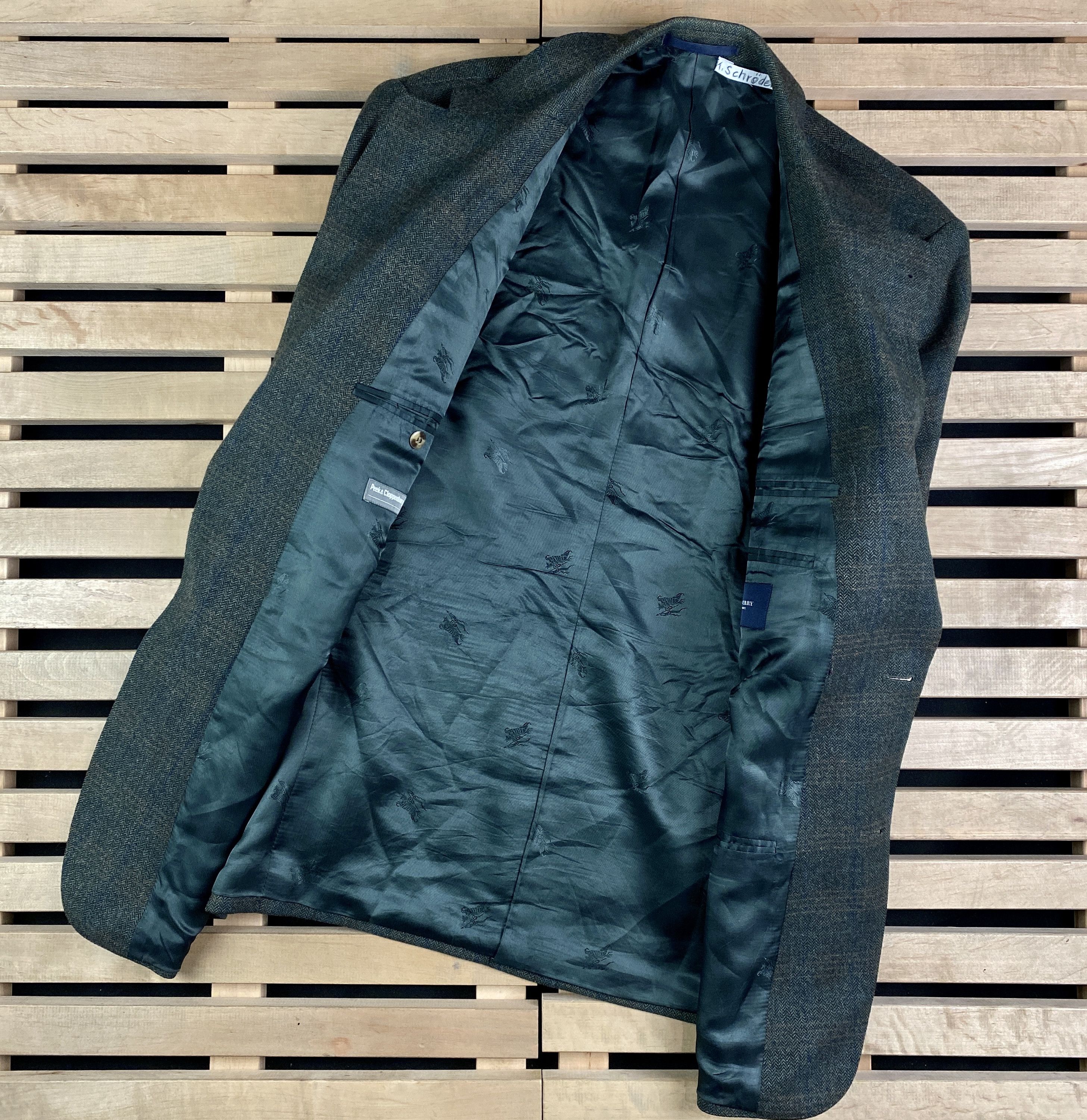 Burberry Mens Wool Blazer Jacket Burberry London Two Button Size 26 Size 48S - 4 Thumbnail