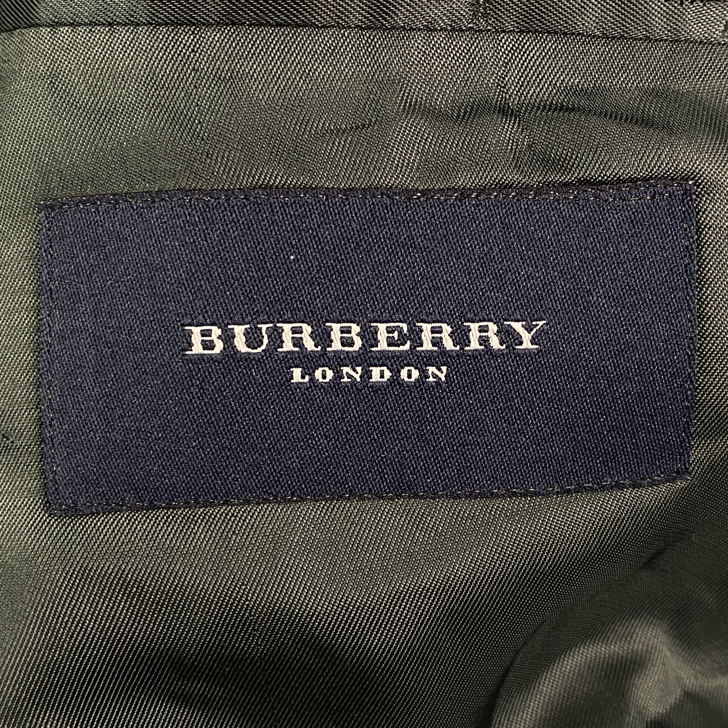 Burberry Mens Wool Blazer Jacket Burberry London Two Button Size 26 Size 48S - 7 Thumbnail