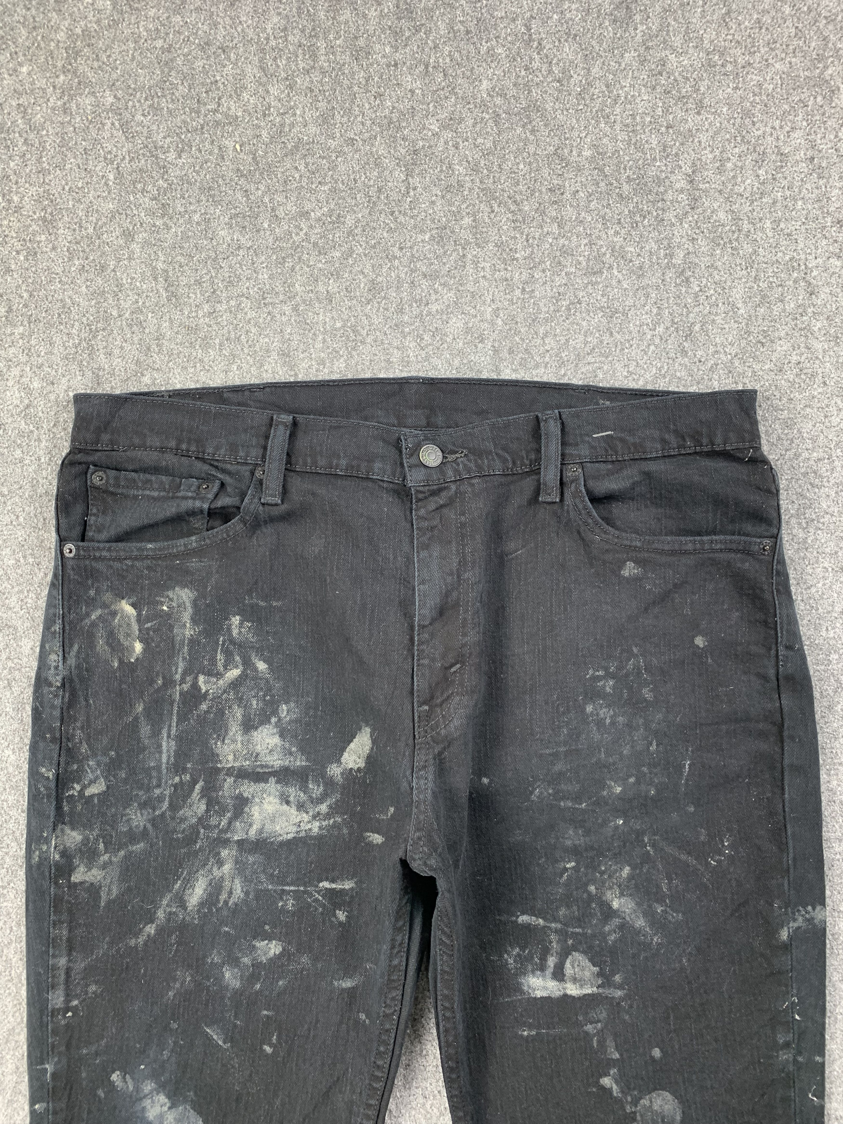 Levi's Vintage Levis 511 Faded Black Dirty Jeans DP2207 Size US 37 - 2 Thumbnail