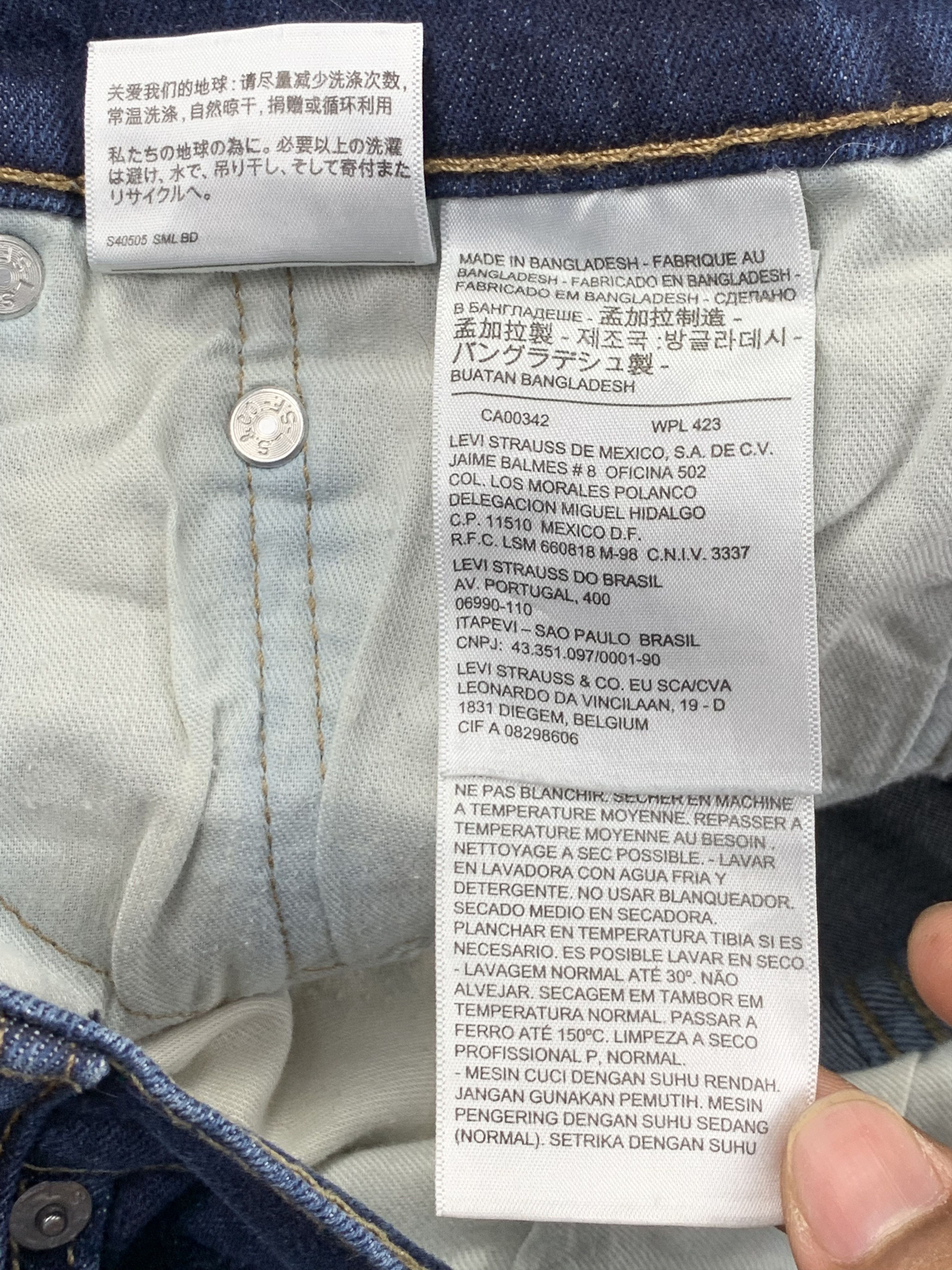 Vintage Levis 514 Faded Blue Jeans DP2208