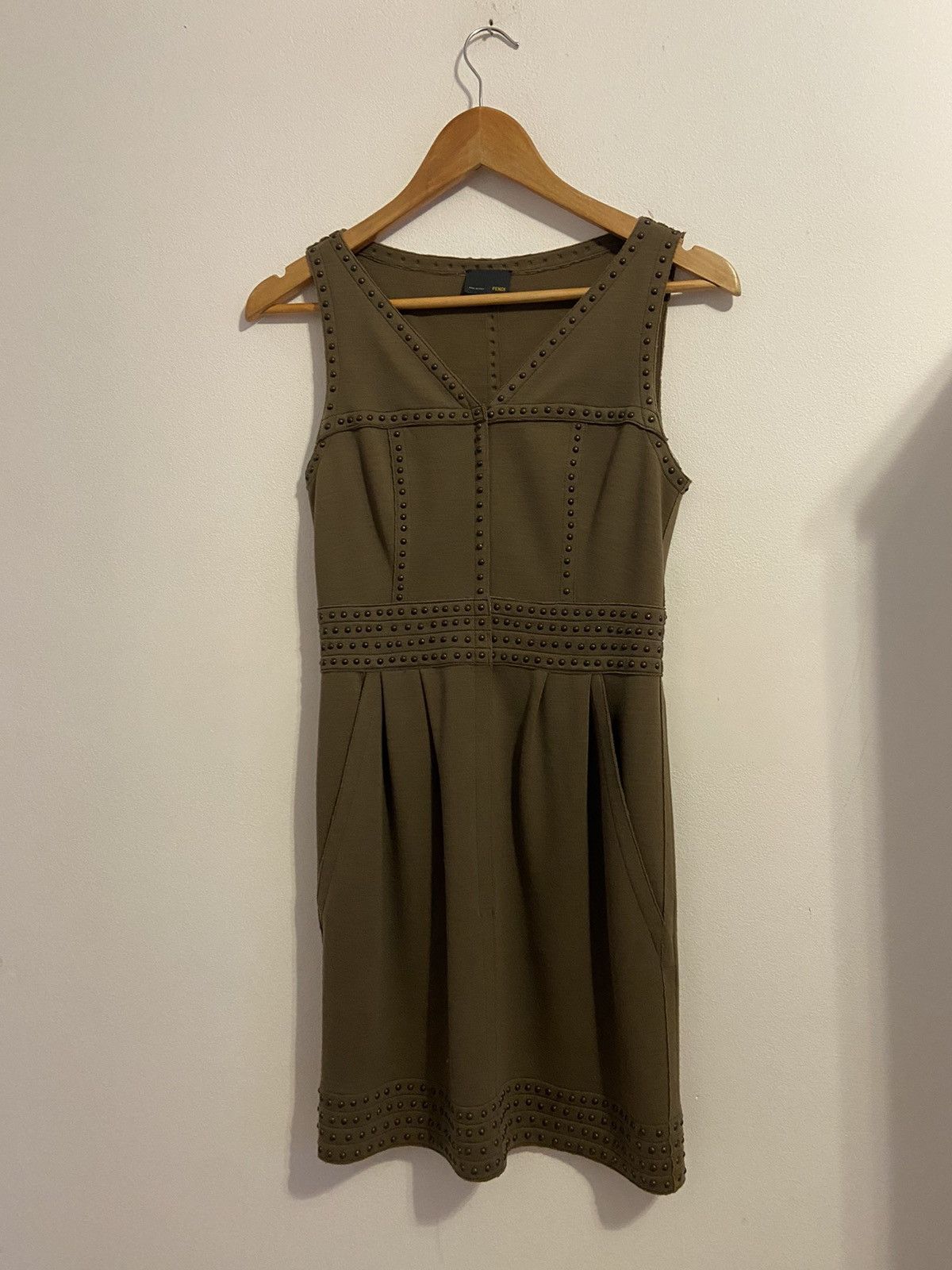 Fendi Olive Green Sable Dress | Grailed