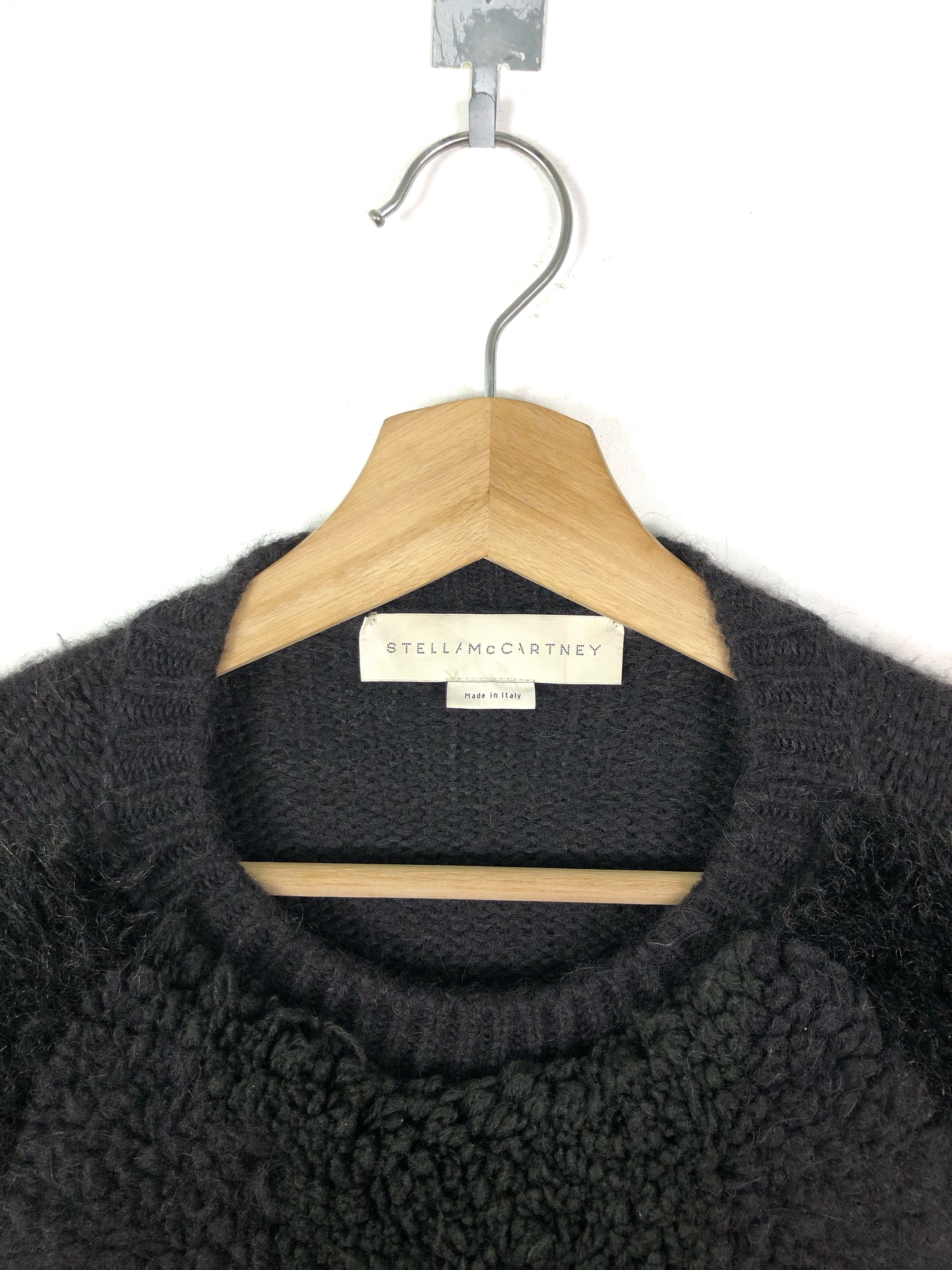 Stella McCartney RARE🔥LIMITED ALPACA TEXTURED WOOLSHERPA FRONT KNIT PULLOVER Size L / US 10 / IT 46 - 9 Thumbnail