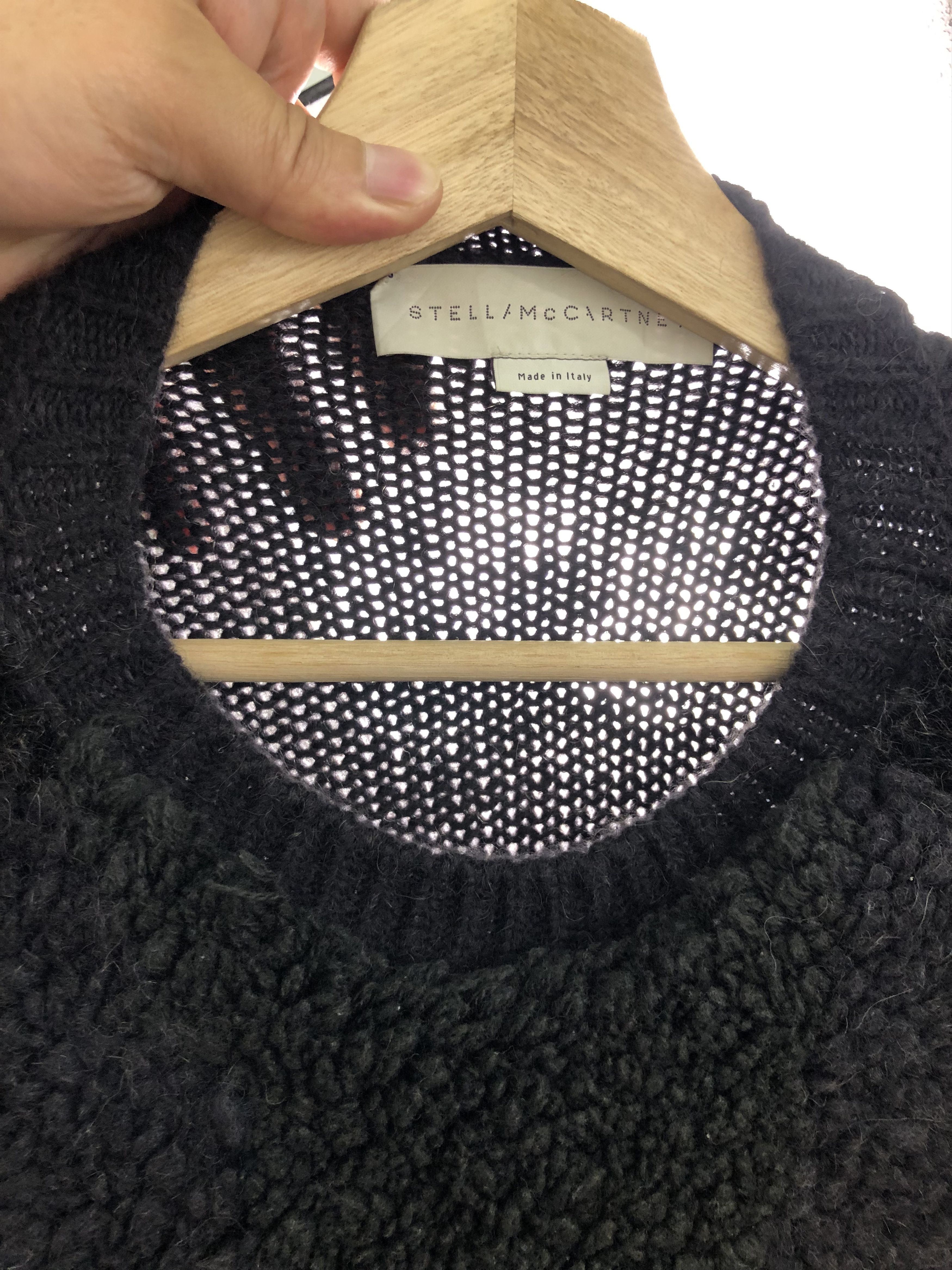 Stella McCartney RARE🔥LIMITED ALPACA TEXTURED WOOLSHERPA FRONT KNIT PULLOVER Size L / US 10 / IT 46 - 10 Thumbnail