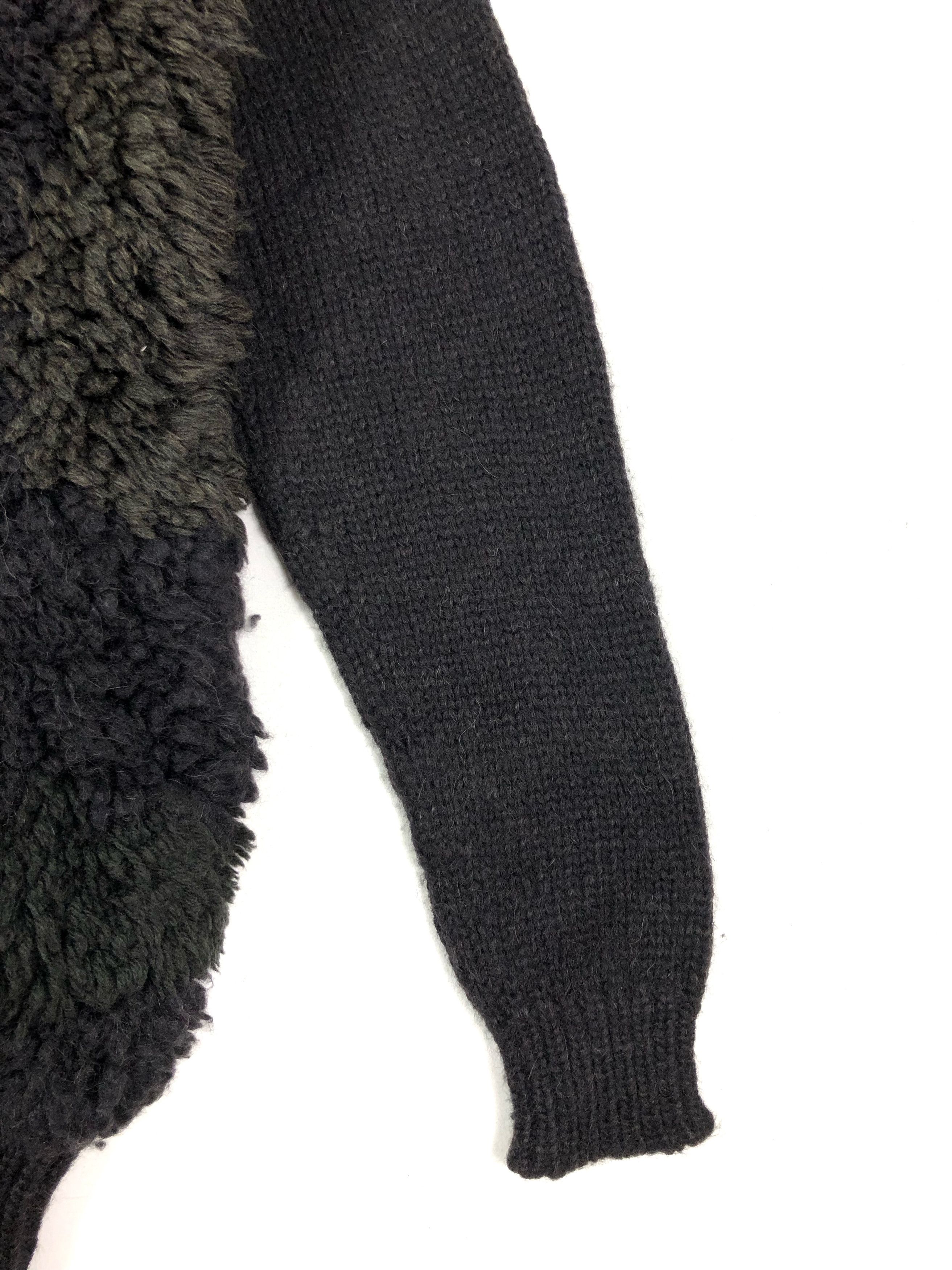 Stella McCartney RARE🔥LIMITED ALPACA TEXTURED WOOLSHERPA FRONT KNIT PULLOVER Size L / US 10 / IT 46 - 5 Thumbnail