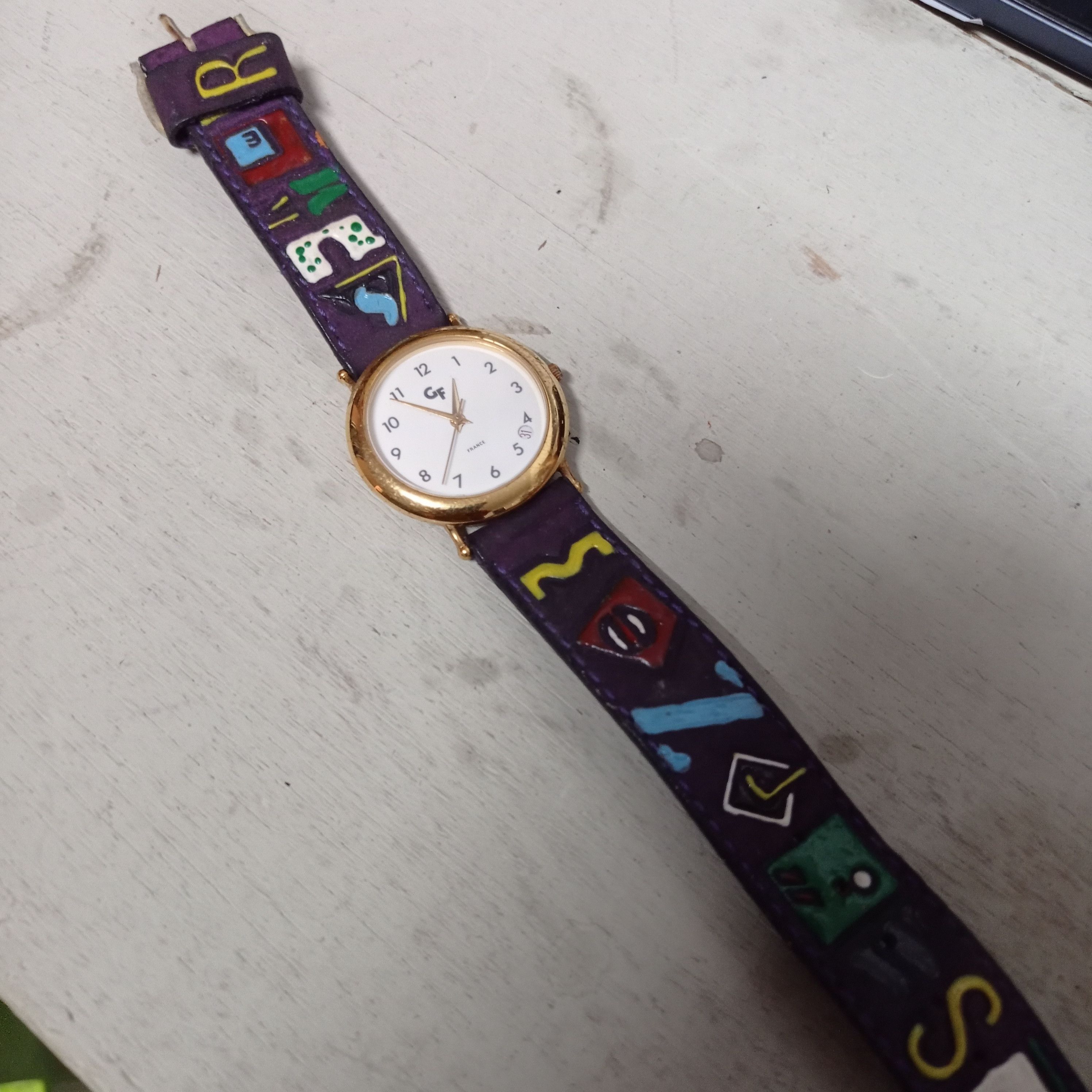 Vintage Retro Vintage Watch by GF FRANCE (Japan Engine watch) Size ONE SIZE - 2 Thumbnail