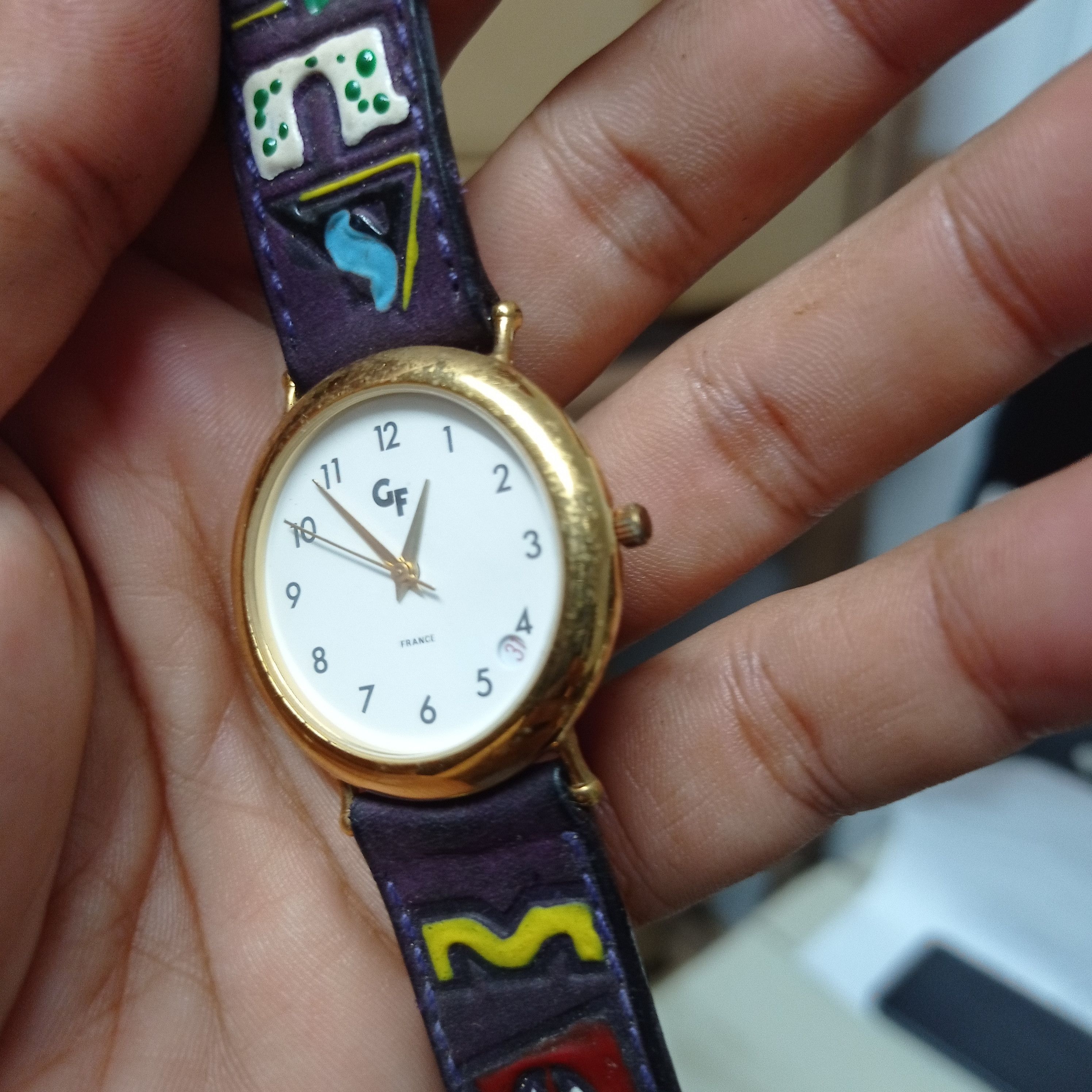 Vintage Retro Vintage Watch by GF FRANCE (Japan Engine watch) Size ONE SIZE - 8 Thumbnail