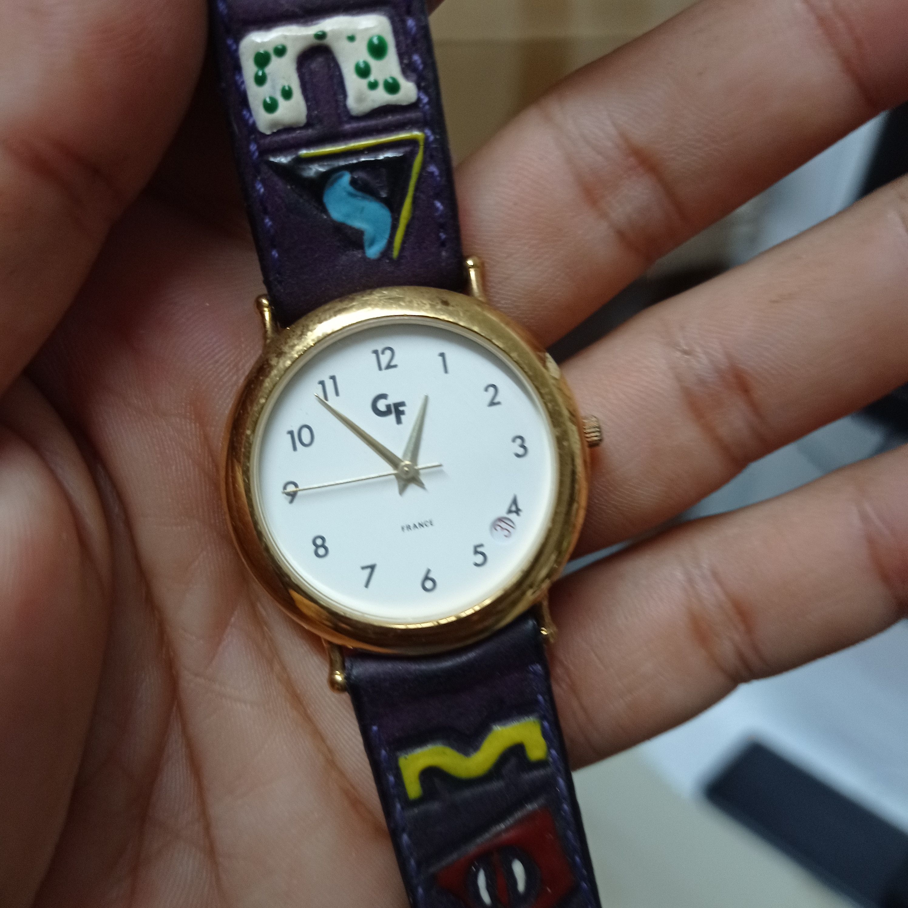 Vintage Retro Vintage Watch by GF FRANCE (Japan Engine watch) Size ONE SIZE - 6 Thumbnail