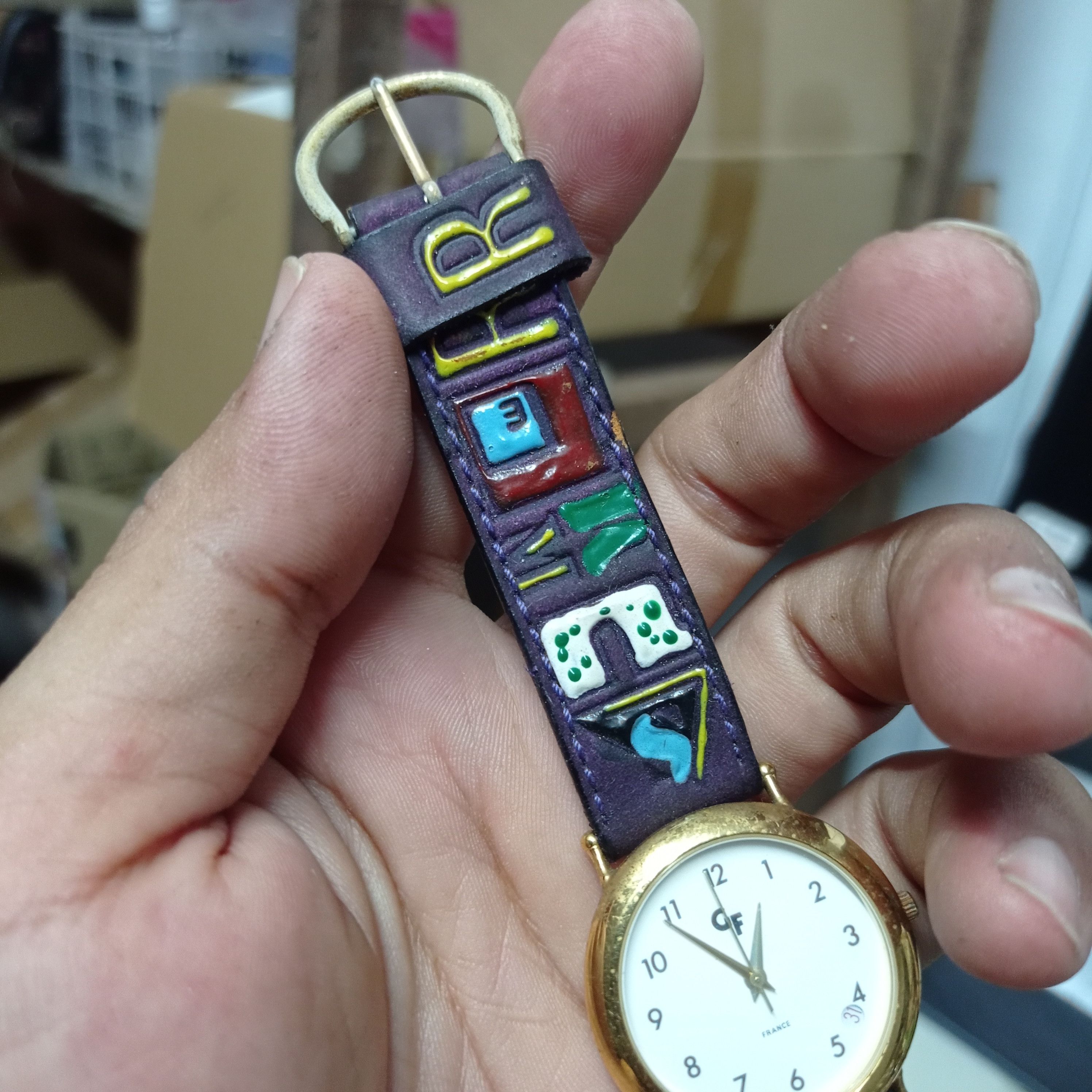 Vintage Retro Vintage Watch by GF FRANCE (Japan Engine watch) Size ONE SIZE - 9 Thumbnail