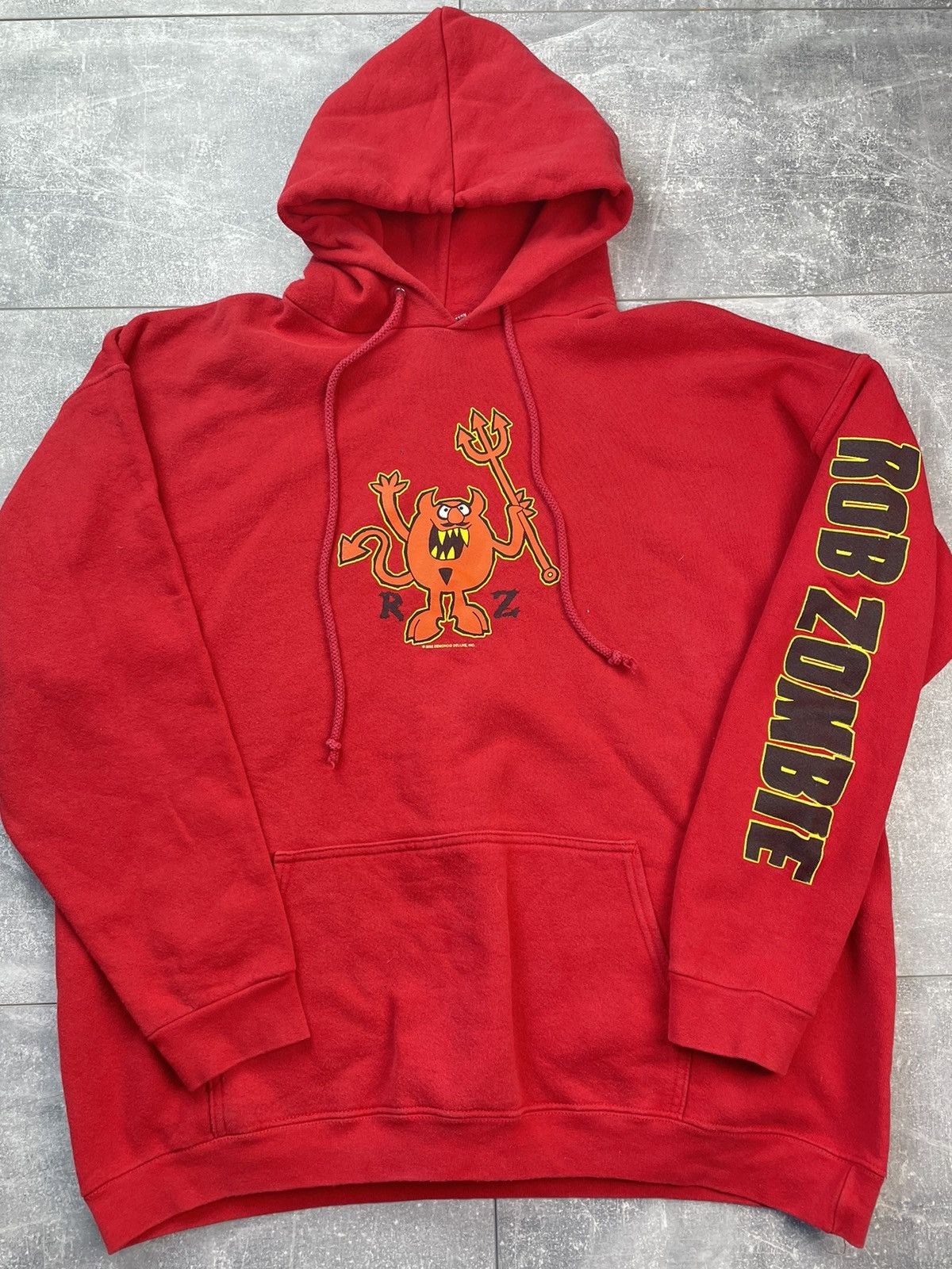 Band Tees × Vintage Vintage Rob Zombie Demonoid 2002 Hoodie USA Size US XL / EU 56 / 4 - 2 Thumbnail