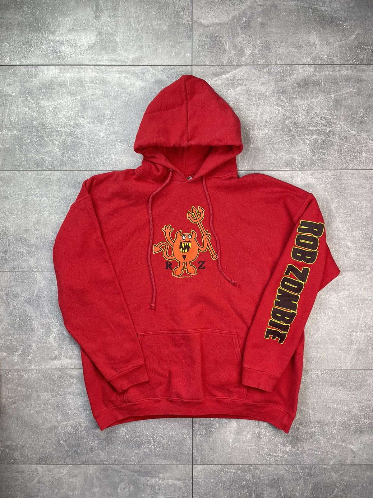 Band Tees × Vintage Vintage Rob Zombie Demonoid 2002 Hoodie USA Size US XL / EU 56 / 4 - 1 Thumbnail
