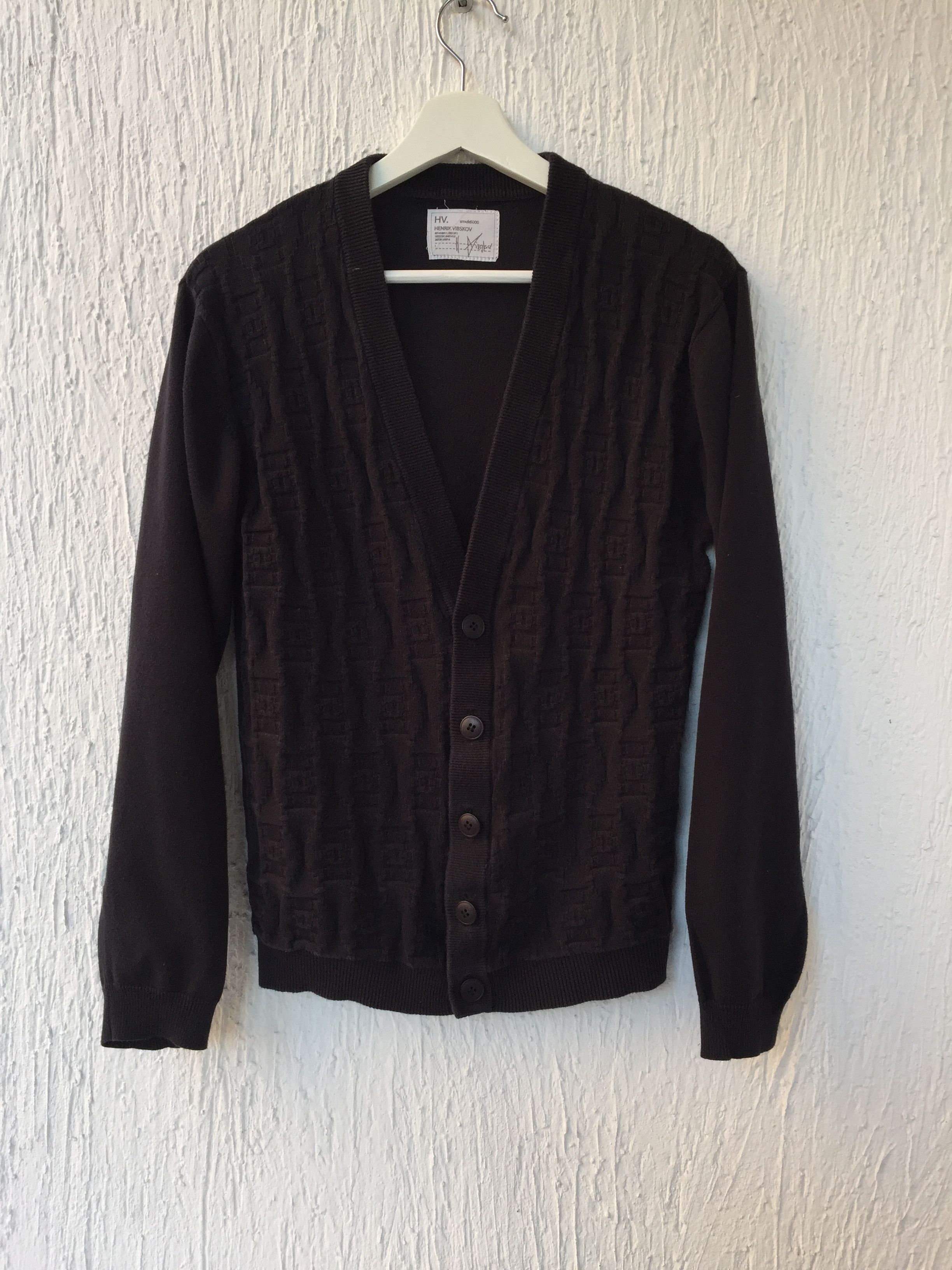 geometric knit cardigan