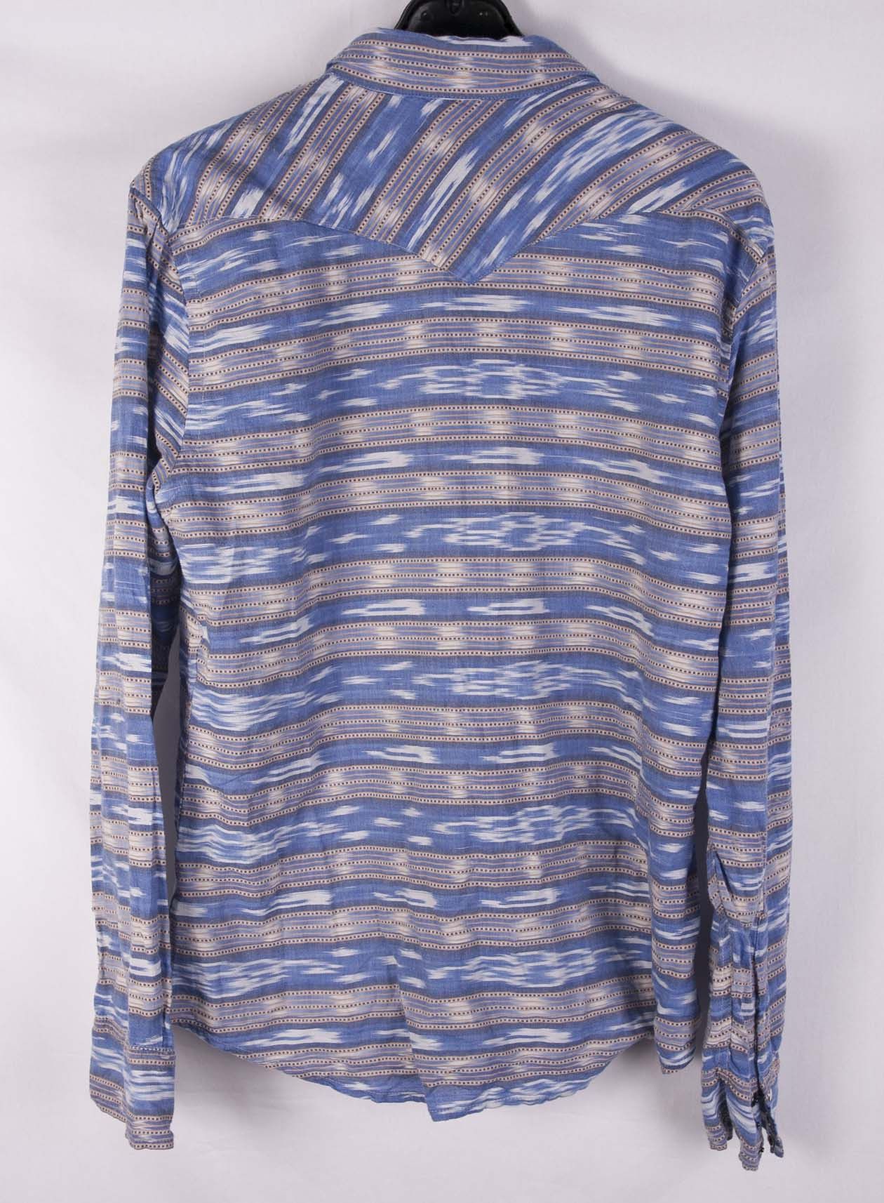 Salt Valley * Salt Valley Western Shirt Blue Pearl Snaps Size L Size US L / EU 52-54 / 3 - 2 Thumbnail
