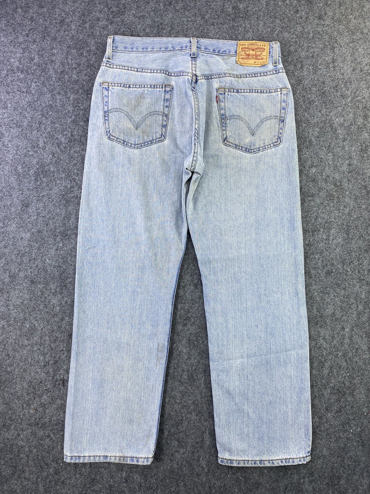 Jean Vintage Levis 505 Blue wash Jeans - J547 Size US 34 / EU 50 - 3 Thumbnail