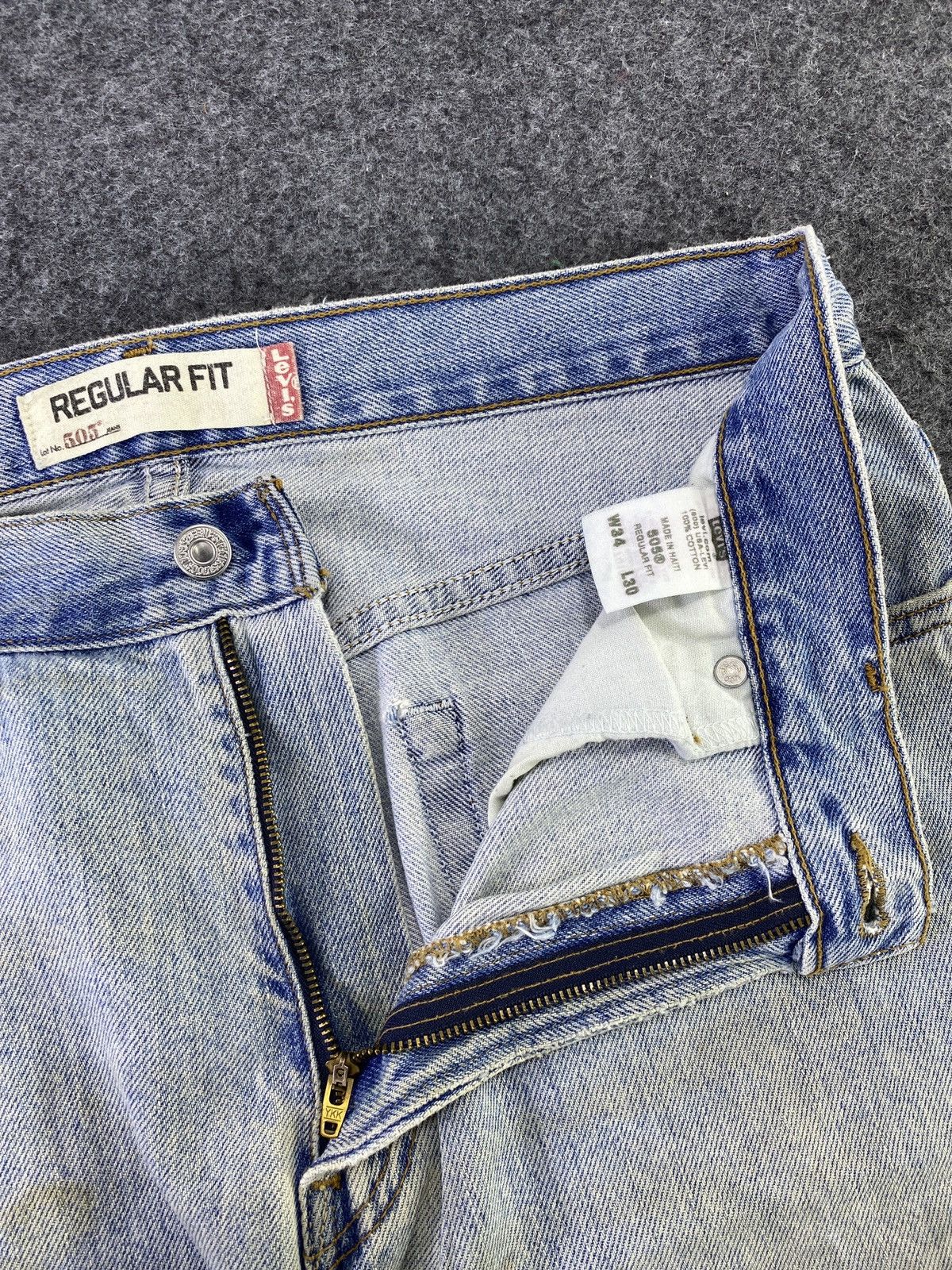 Jean Vintage Levis 505 Blue wash Jeans - J547 Size US 34 / EU 50 - 5 Thumbnail