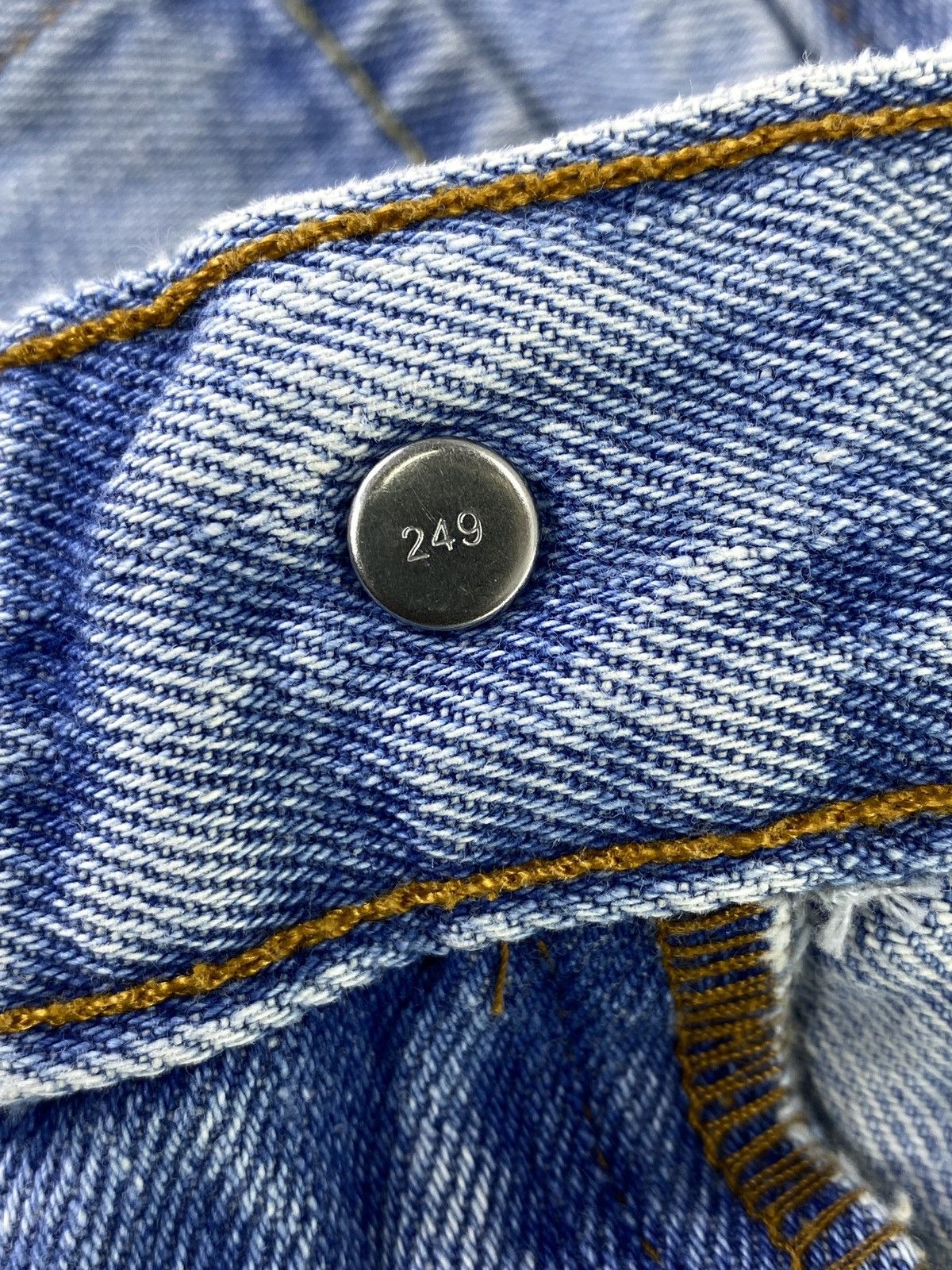 Jean Vintage Levis 505 Distress Blue wash Jeans - J548 Size US 31 - 6 Thumbnail