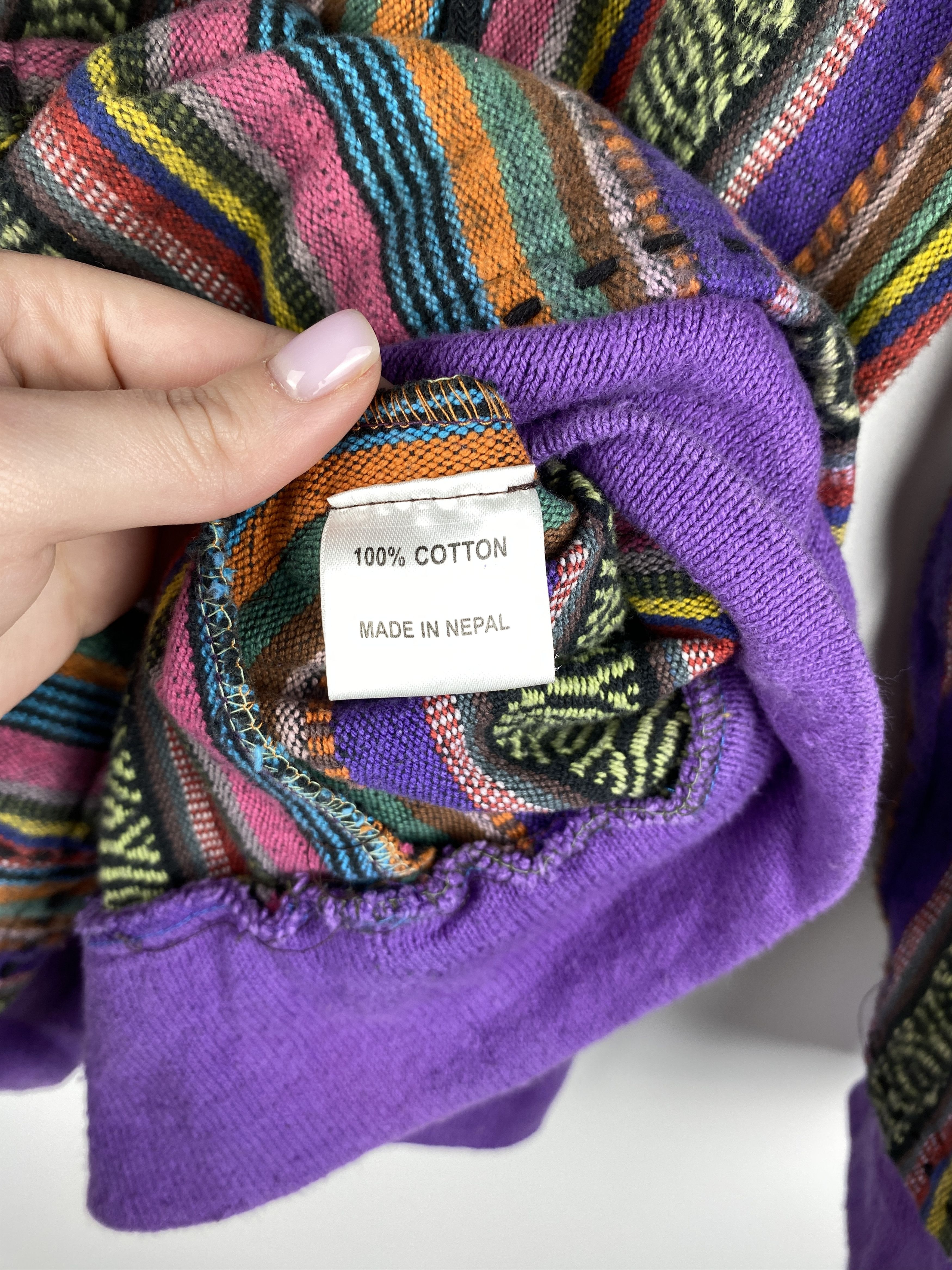 Mexicana Baja Hoodie Mexico Gringo Made in Nepal Size M/L Size M / US 6-8 / IT 42-44 - 7 Thumbnail