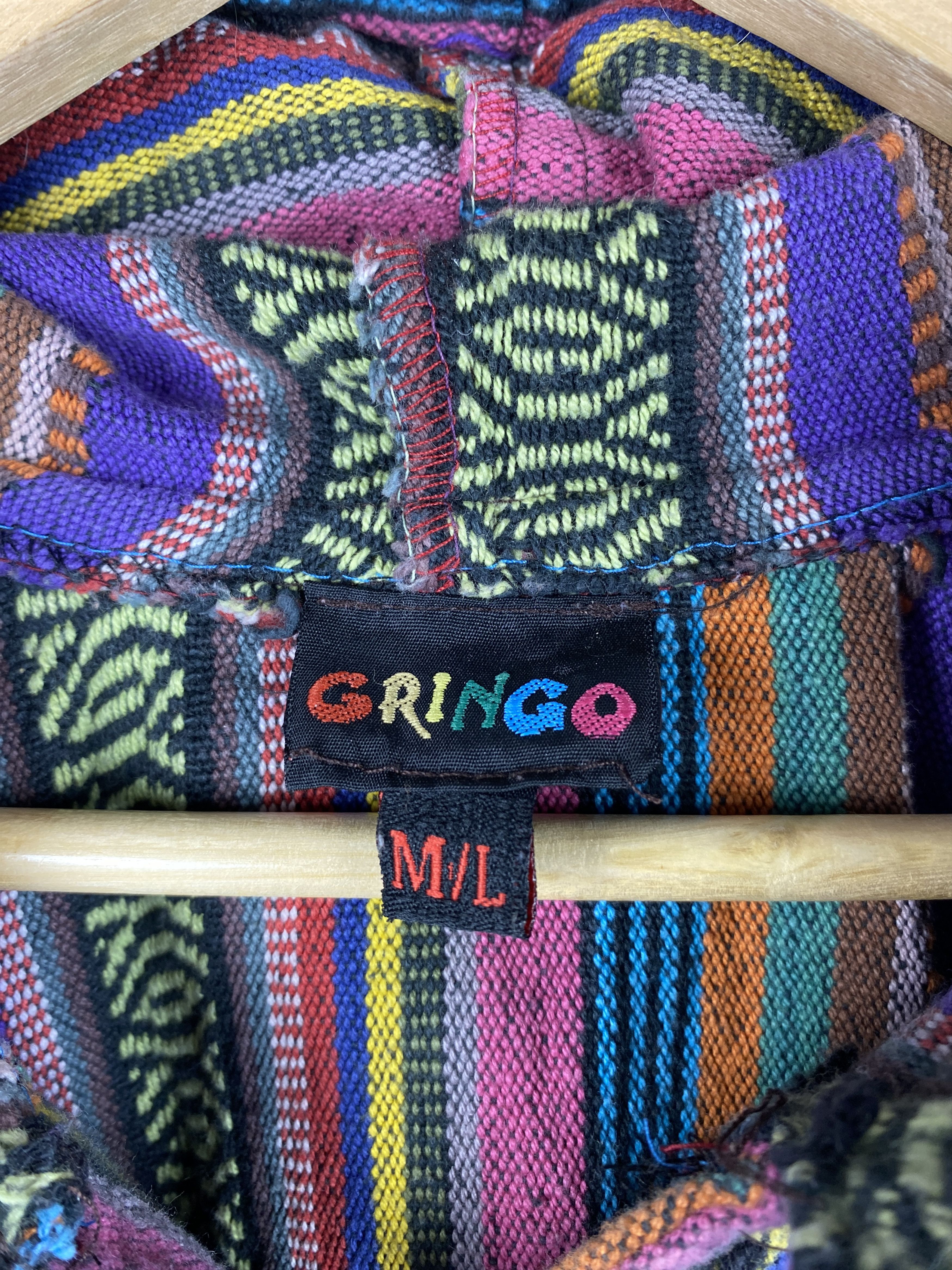 Mexicana Baja Hoodie Mexico Gringo Made in Nepal Size M/L Size M / US 6-8 / IT 42-44 - 5 Thumbnail