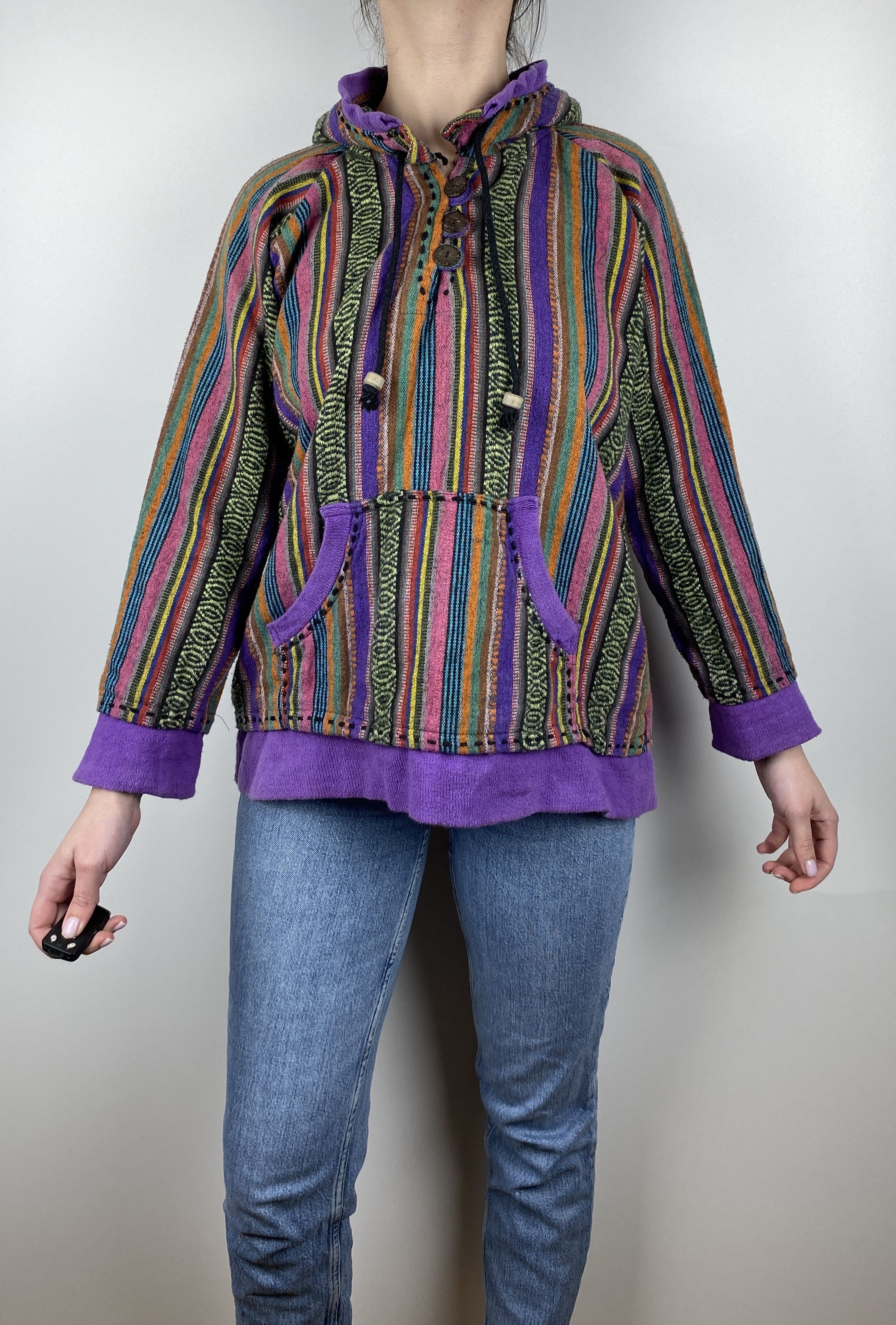 Mexicana Baja Hoodie Mexico Gringo Made in Nepal Size M/L Size M / US 6-8 / IT 42-44 - 1 Thumbnail