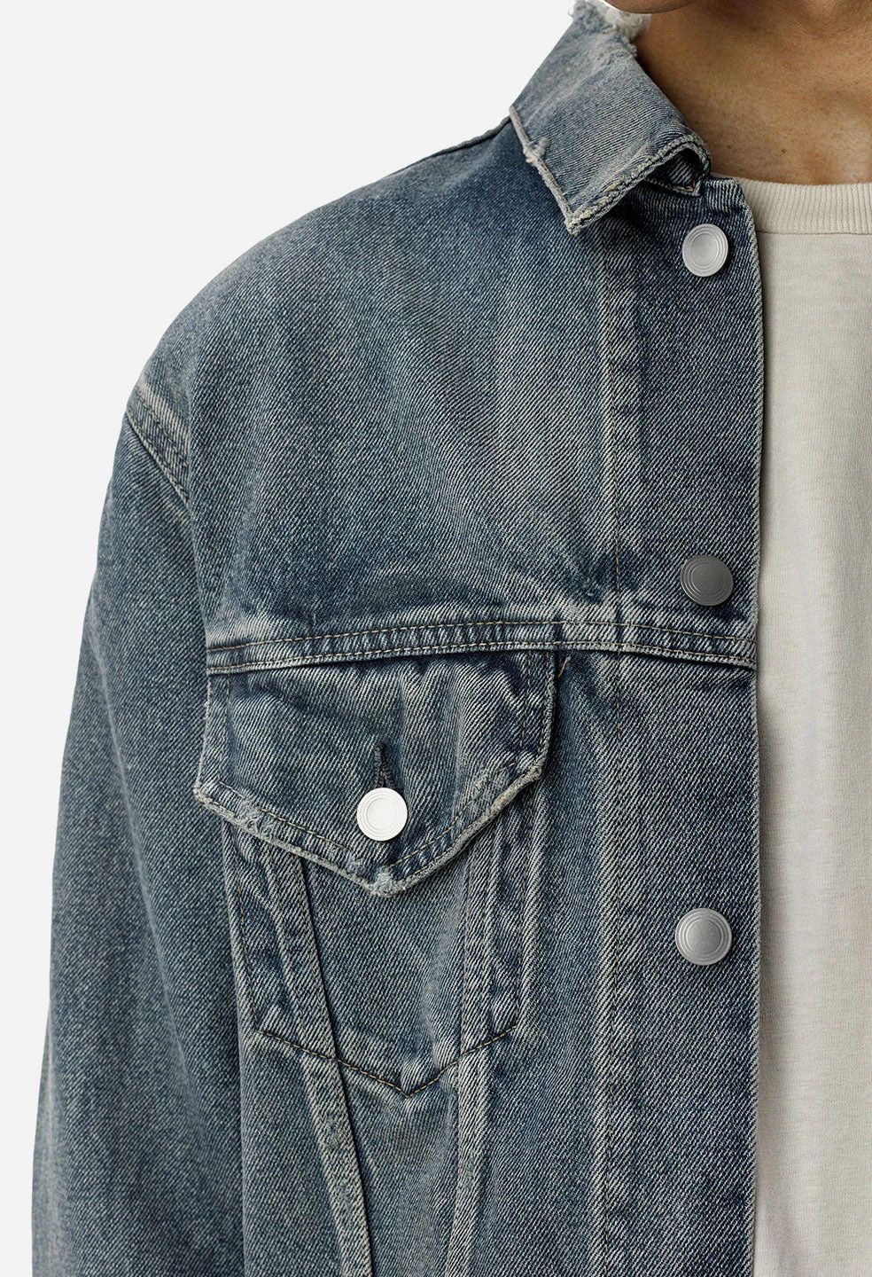 John Elliott John Elliott Thumper Jacket Type III Size 3/L Washed Indigo Size US L / EU 52-54 / 3 - 17 Thumbnail