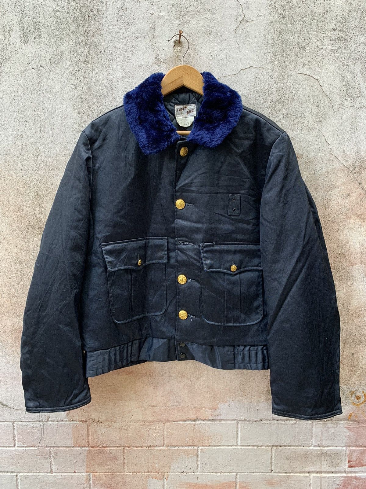 Vintage 1950s Police Jacket Tuffy Anr Size US L / EU 52-54 / 3 - 1 Thumbnail