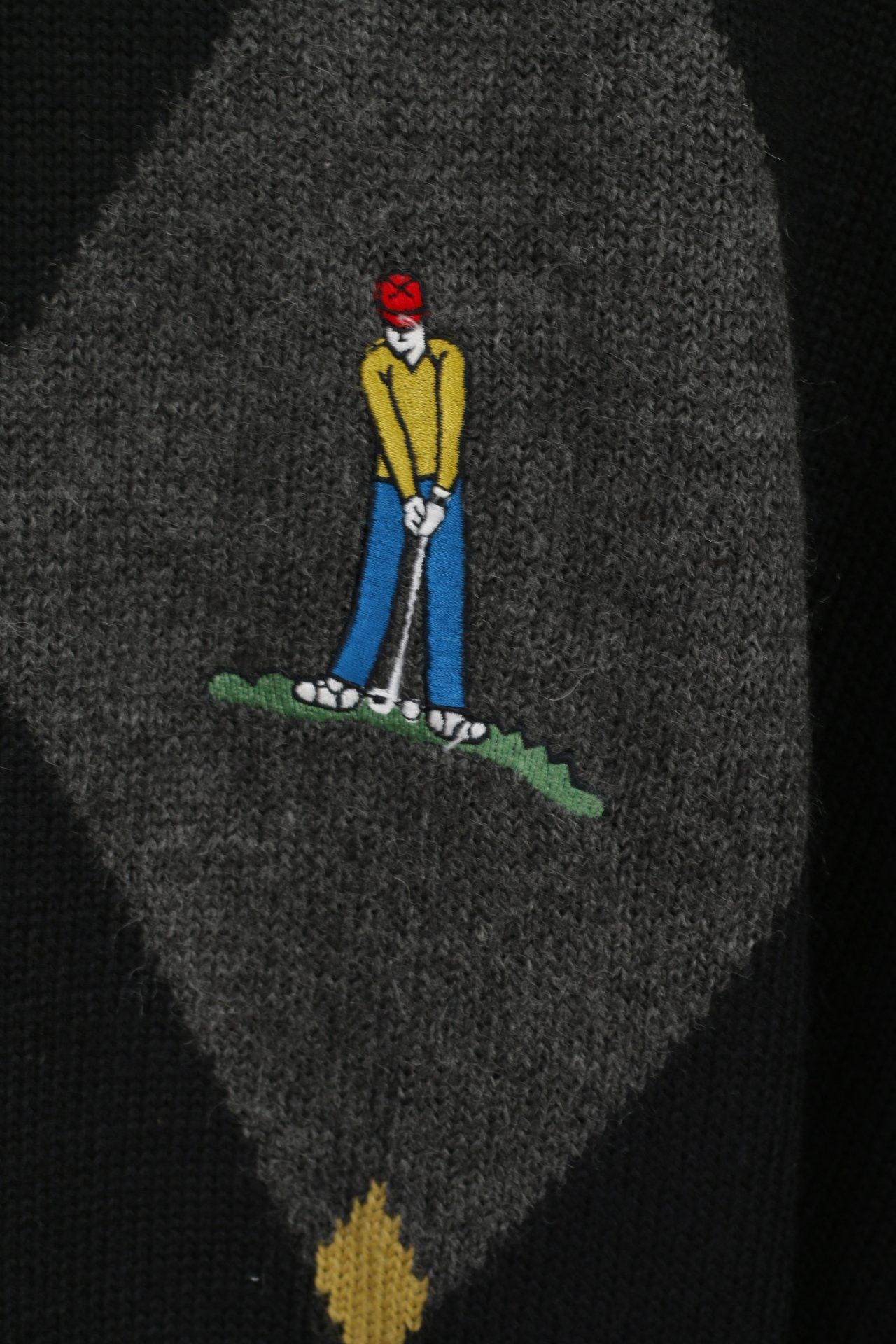 Vintage Essentials Men M Jumper Black Wool Blend Vintage 2944 Size US M / EU 48-50 / 2 - 3 Thumbnail