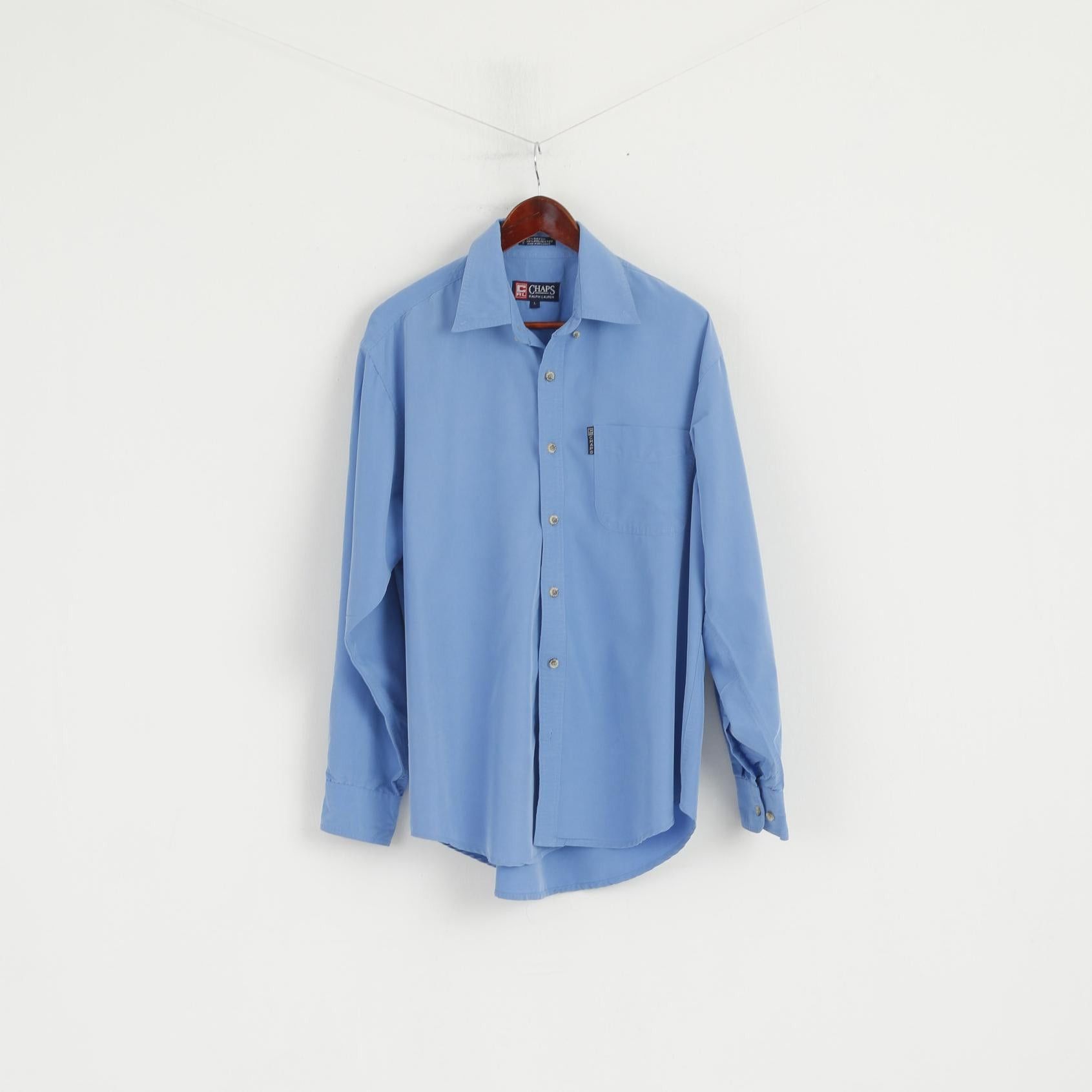 Chaps Ralph Lauren Chaps Ralph Lauren Men L Casual Shirt Blue Rayon 6909 Size US L / EU 52-54 / 3 - 1 Thumbnail
