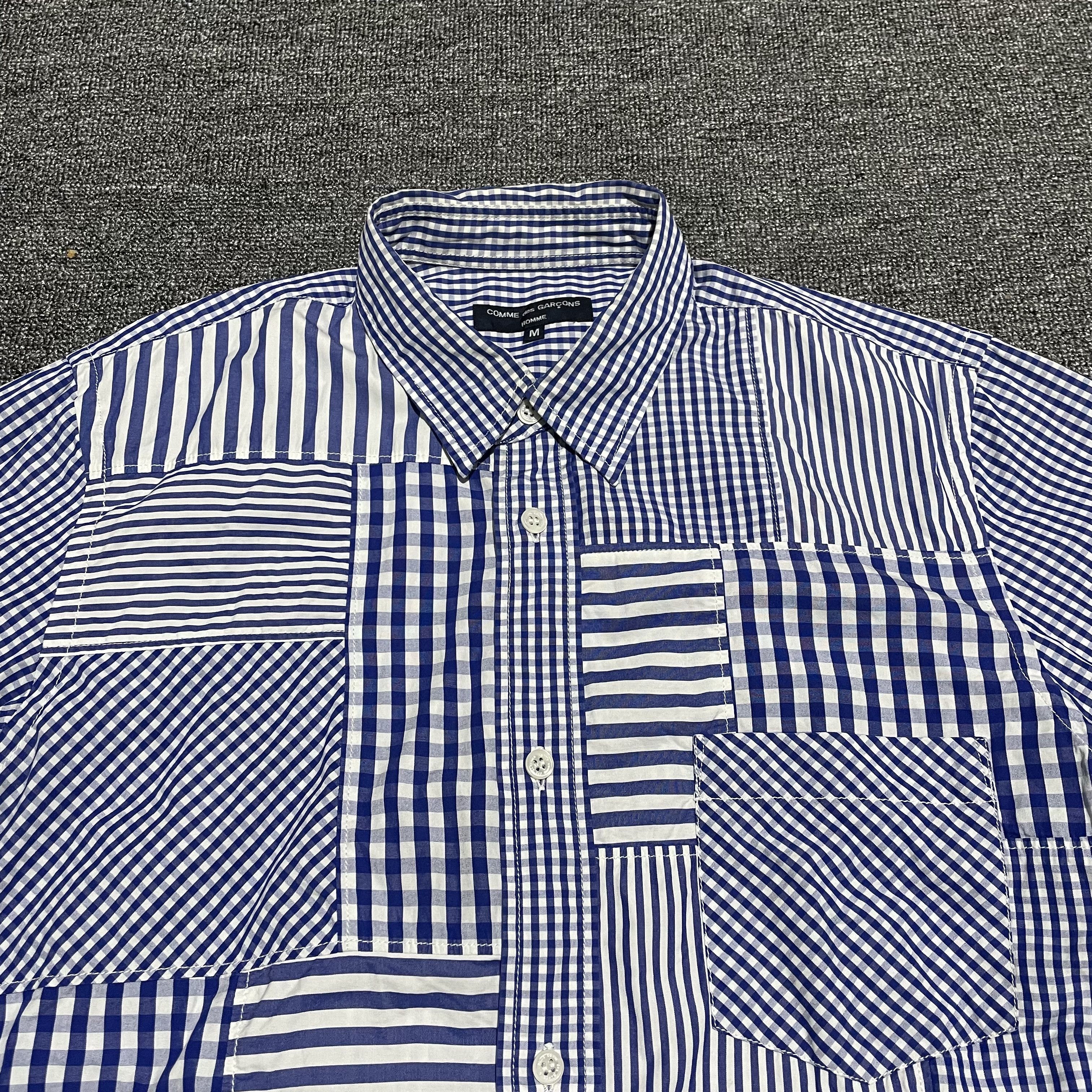 Comme des Garcons Homme Comme des Garcons Homme Patchwork Shirts Size US M / EU 48-50 / 2 - 7 Thumbnail