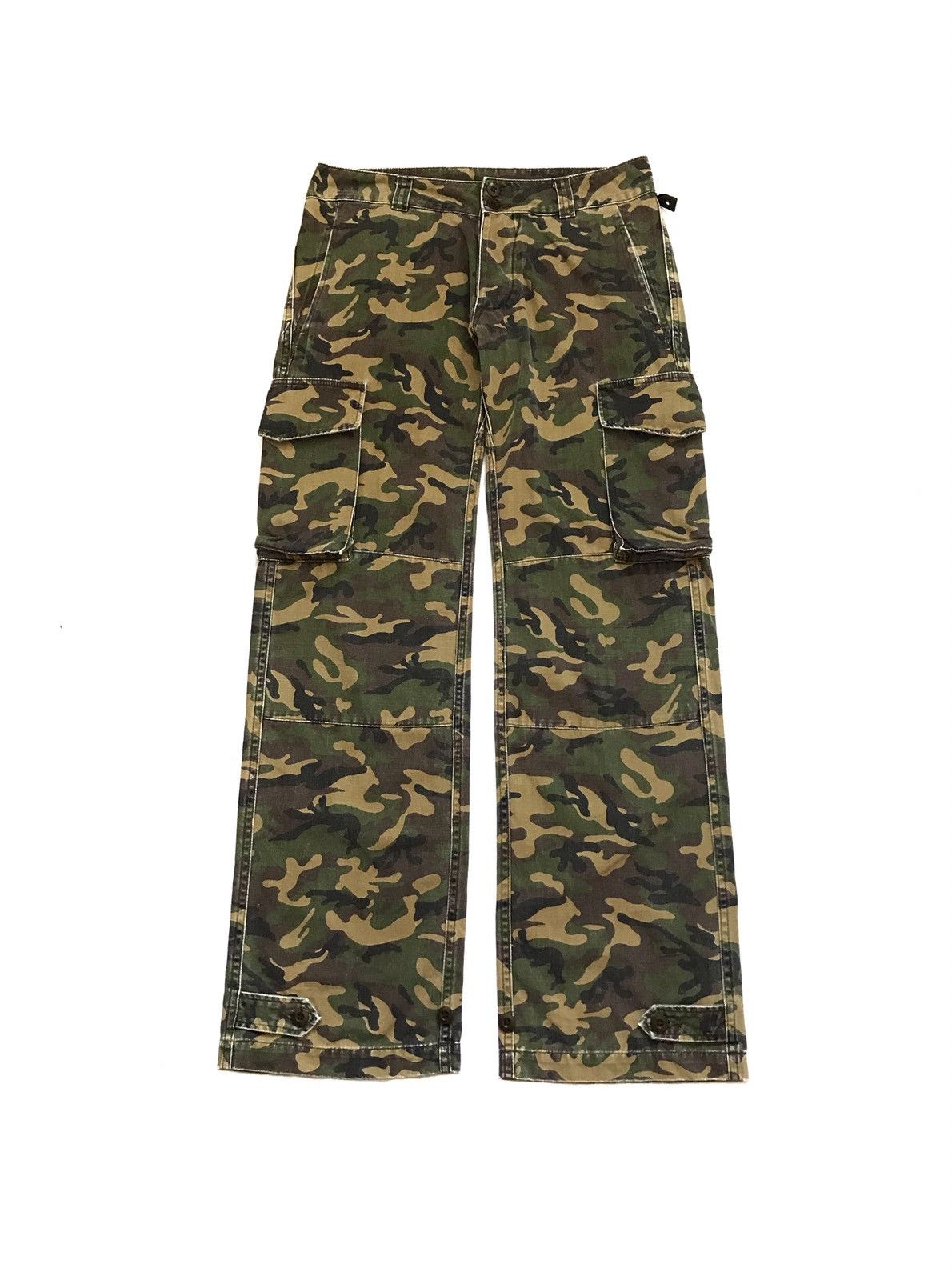 wjk WJK CAMOUFLAGE CARGO TROUSER PANTS Size US 32 / EU 48 - 1 Thumbnail