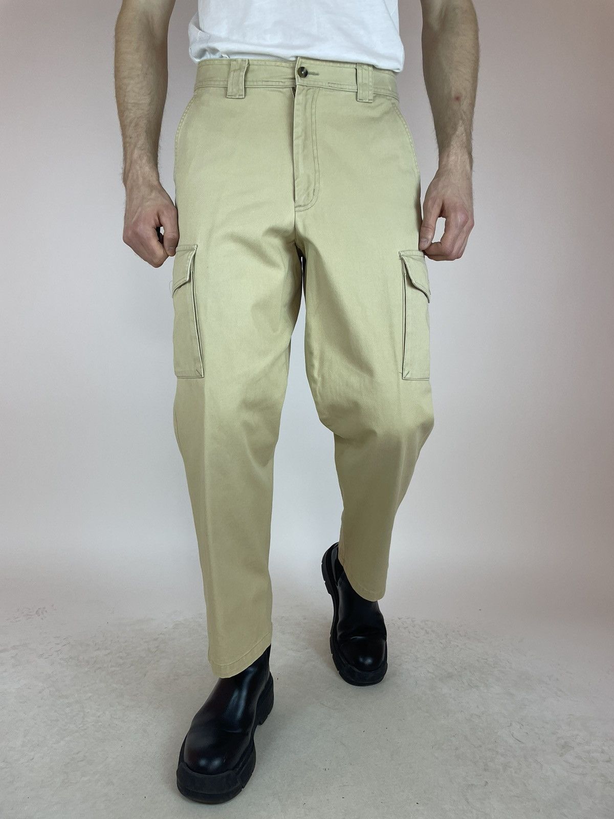 Other Eddie Bauer Vintage Cargo Beige pants Mens size 32x30 Size US 32 / EU 48 - 5 Thumbnail