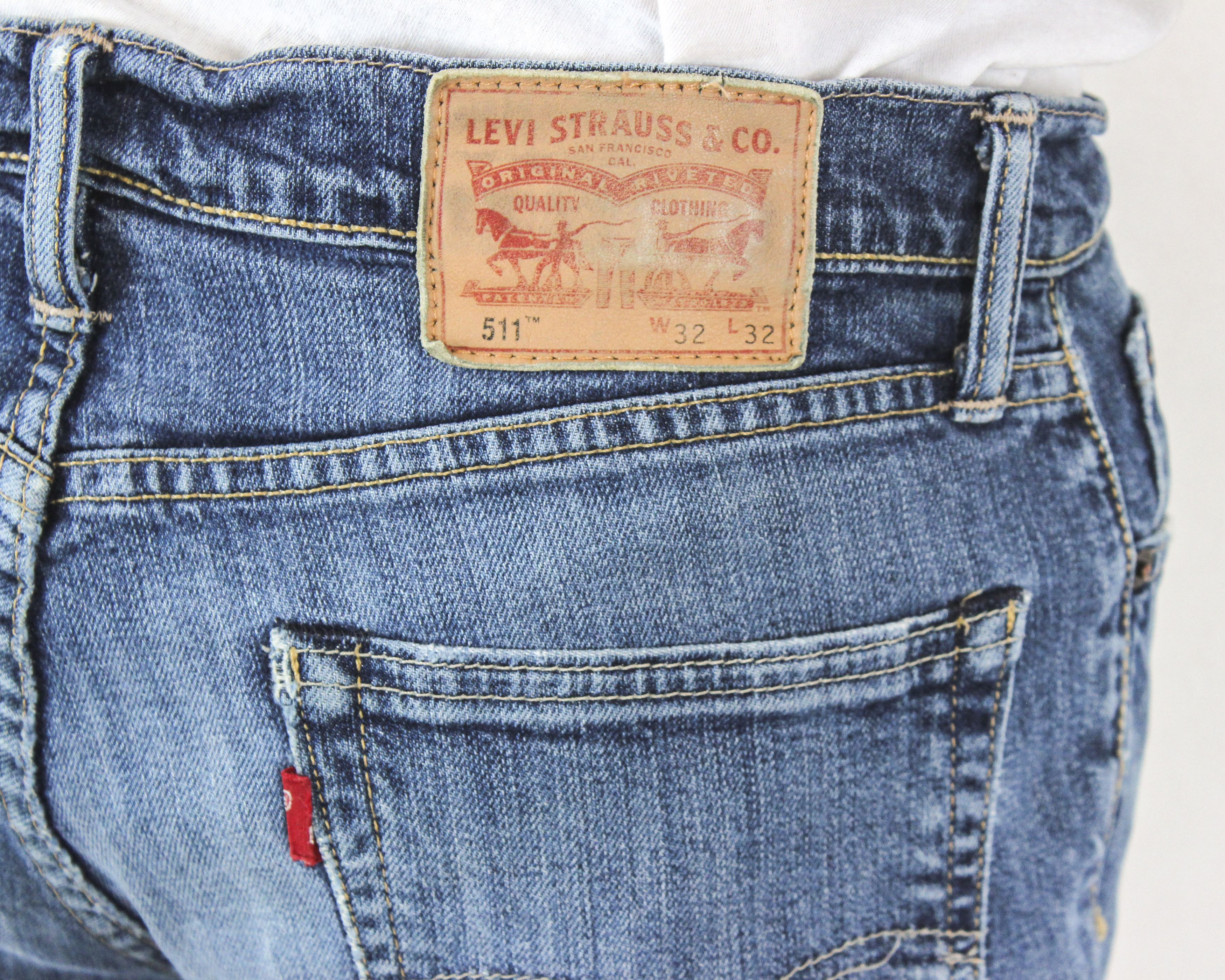 Levi's 511 Men W32 L32 Slim Fit Straight Jeans Denim Pants Trousers Size US 32 / EU 48 - 6 Thumbnail