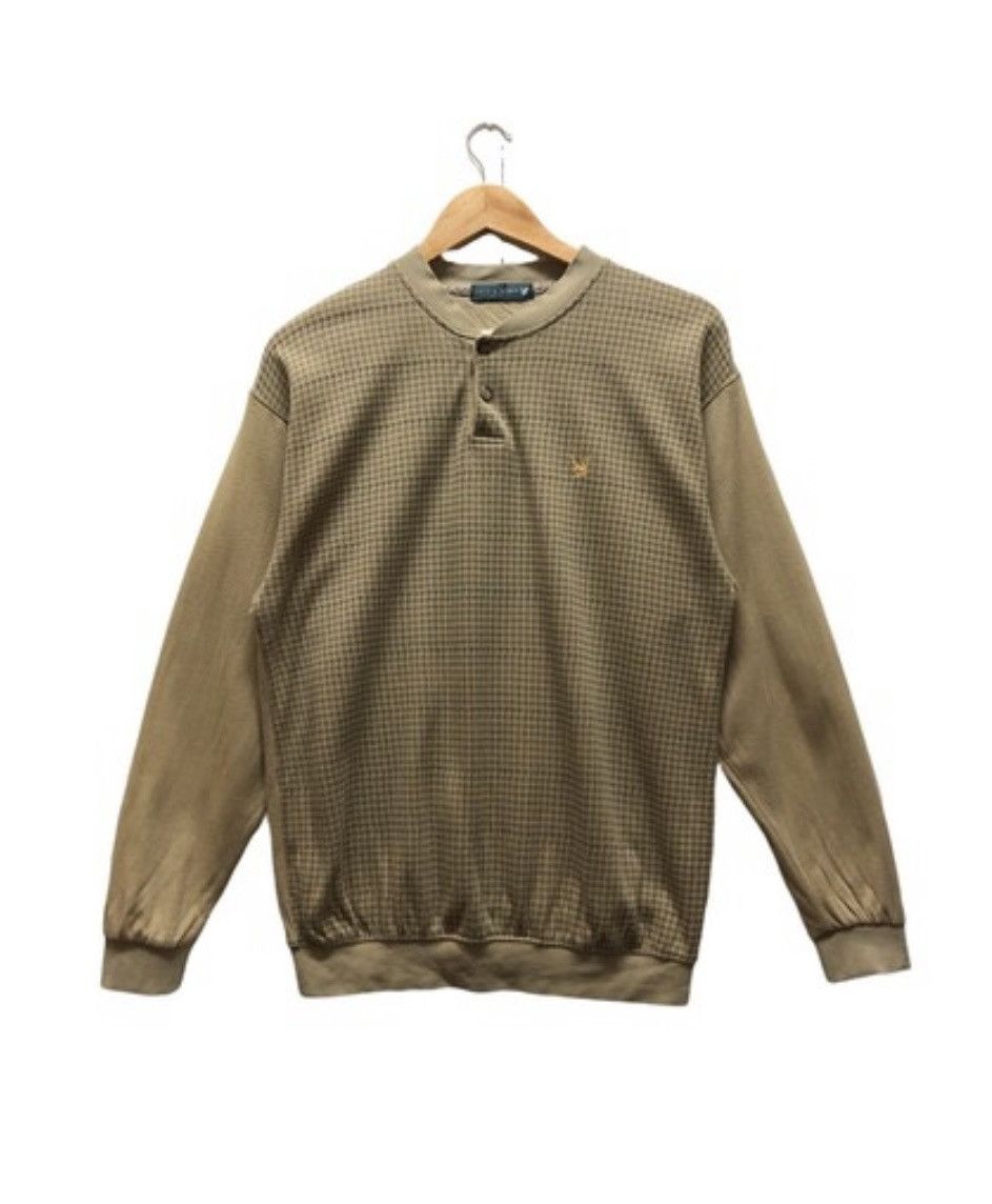 Lyle And Scott Sweatshirt Half Button Small Logo Embroidery