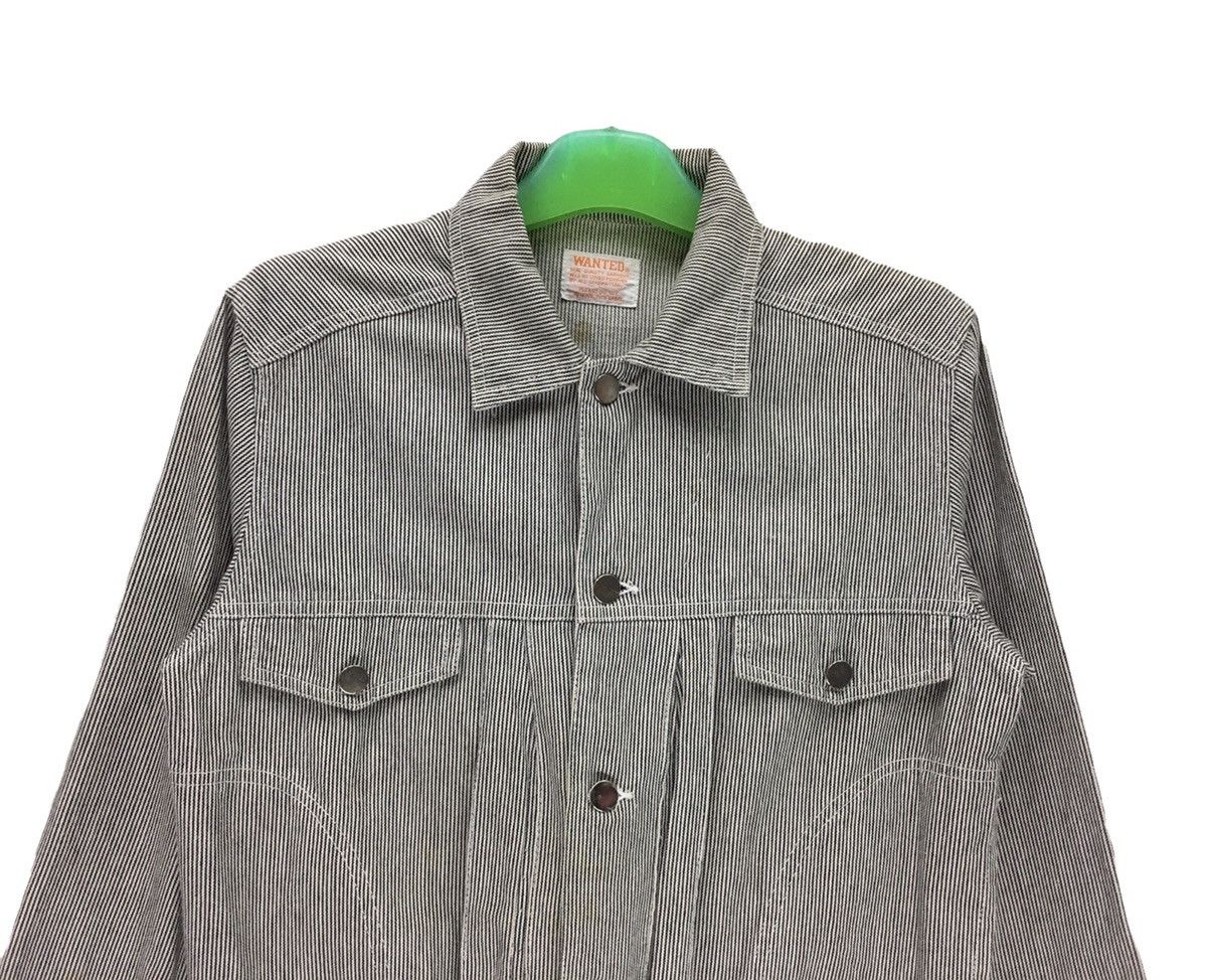 Japanese Brand × Seditionaries Vintage Wanted Hickory Denim Jacket Size S / US 4 / IT 40 - 2 Thumbnail