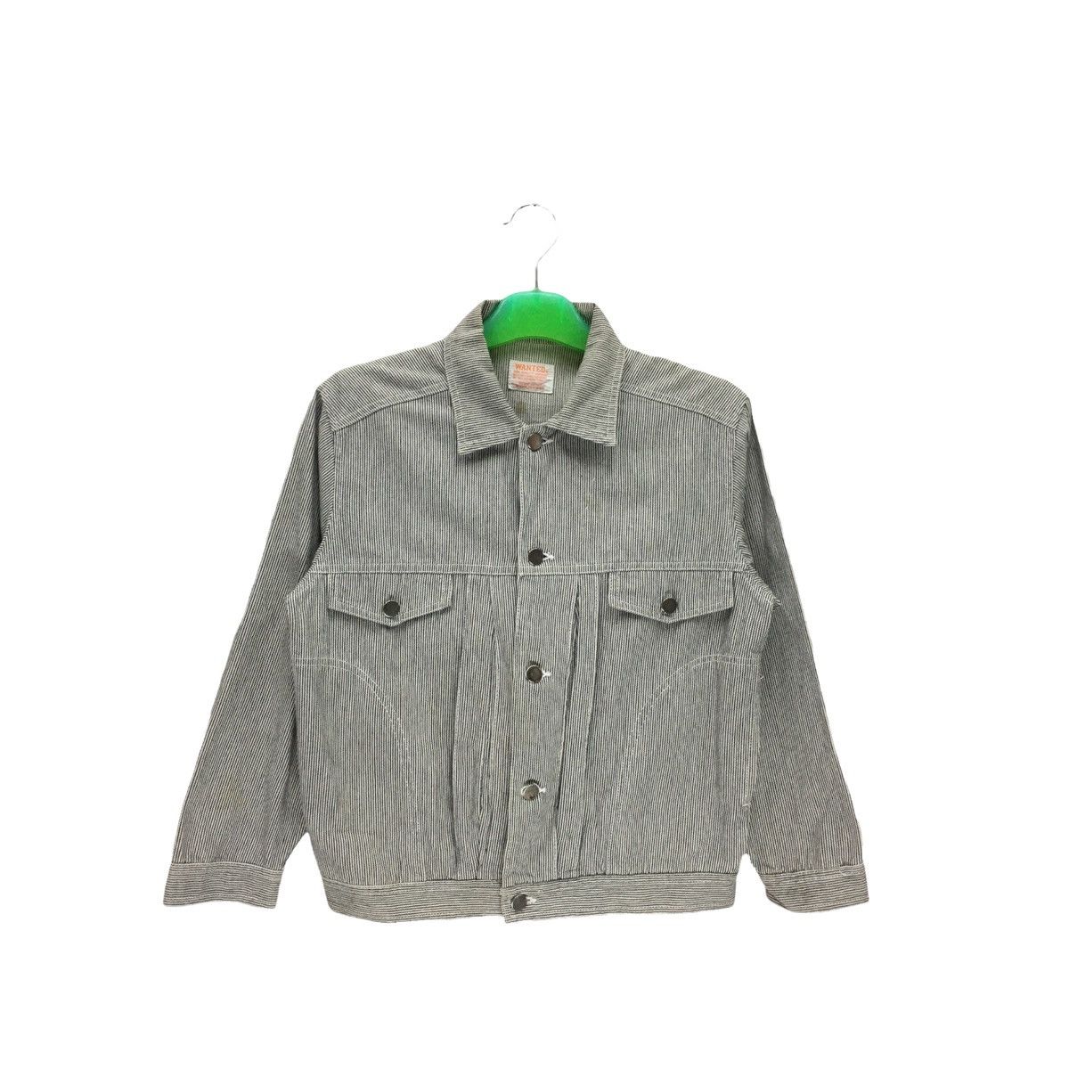 Japanese Brand × Seditionaries Vintage Wanted Hickory Denim Jacket Size S / US 4 / IT 40 - 1 Thumbnail