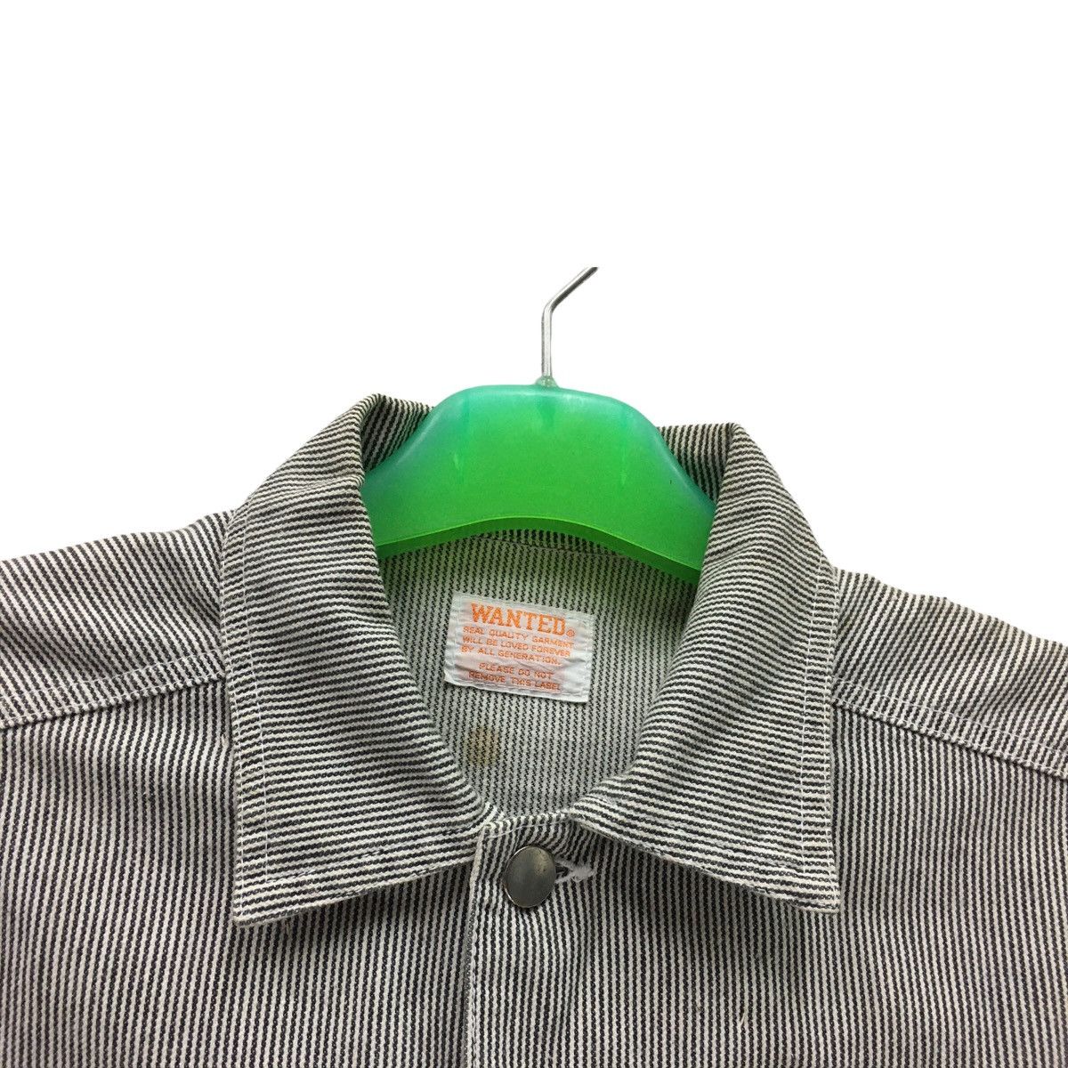Japanese Brand × Seditionaries Vintage Wanted Hickory Denim Jacket Size S / US 4 / IT 40 - 7 Thumbnail