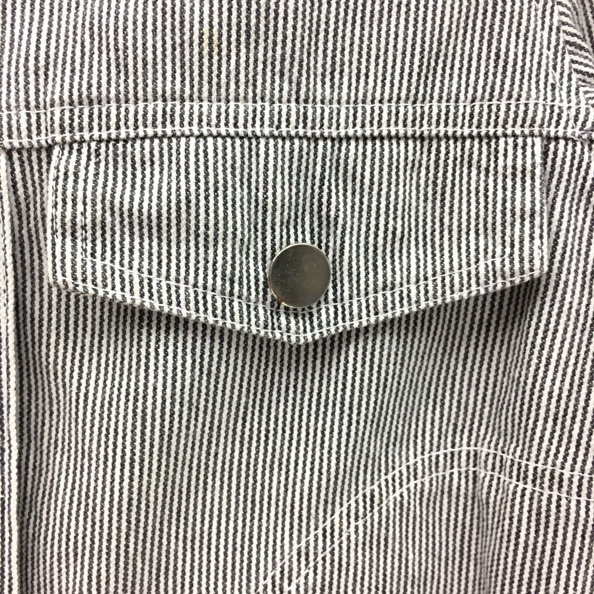 Japanese Brand × Seditionaries Vintage Wanted Hickory Denim Jacket Size S / US 4 / IT 40 - 3 Thumbnail