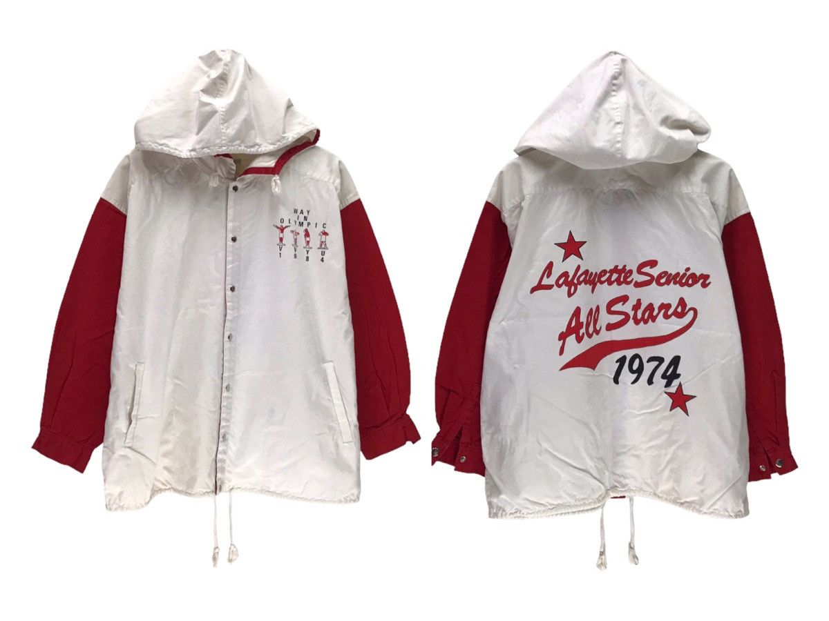 image of USA Olympics x Vintage Vivayou Hoodie Jacket Olympic Style in White, Men's (Size Large)