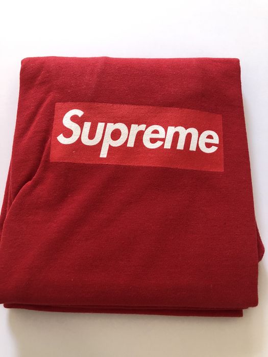 Supreme 20th anniversary clearance box logo tee red