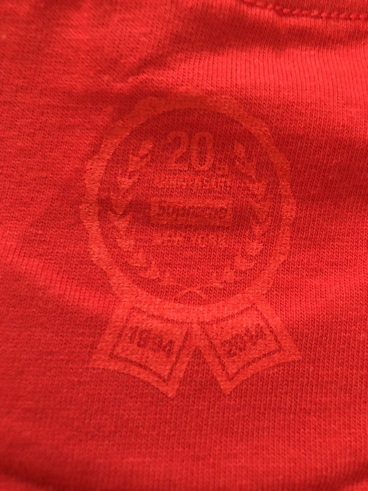 Supreme Supreme 20th anniversary Box Logo Tee Red S NEW Size US S / EU 44-46 / 1 - 3 Thumbnail