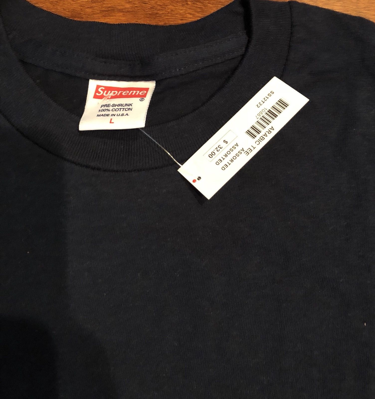 Supreme Arabic Tee Blue SS12 Size US L / EU 52-54 / 3 - 2 Thumbnail