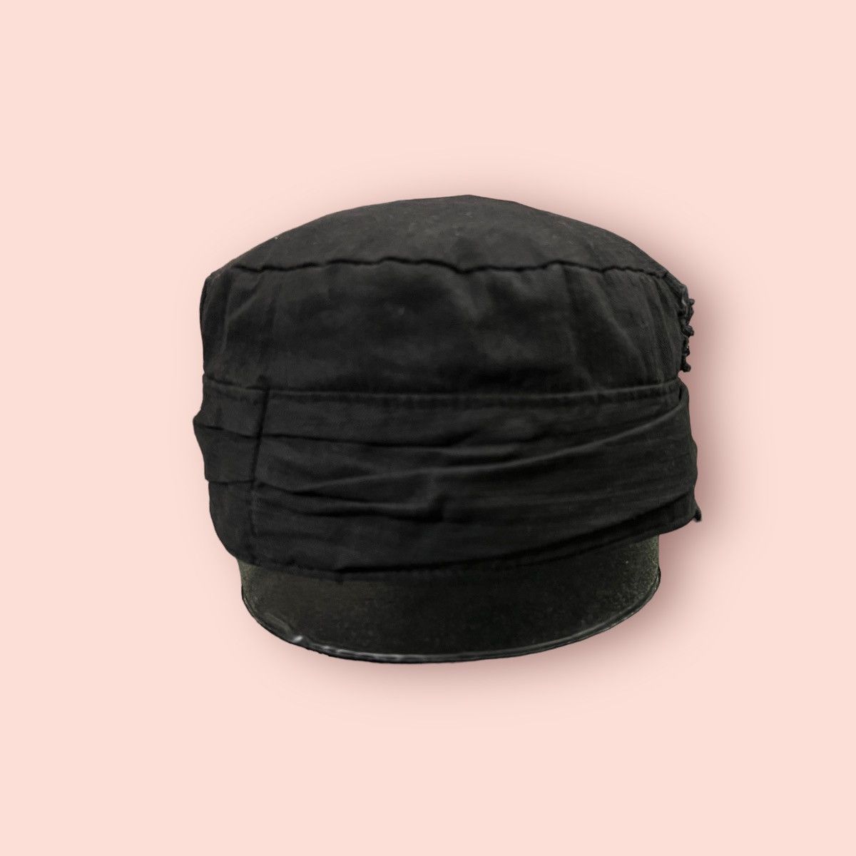 Seditionaries VINTAGE DISTRESSED STUDDED ROUND PLEATED PATROL HAT Size ONE SIZE - 13 Thumbnail