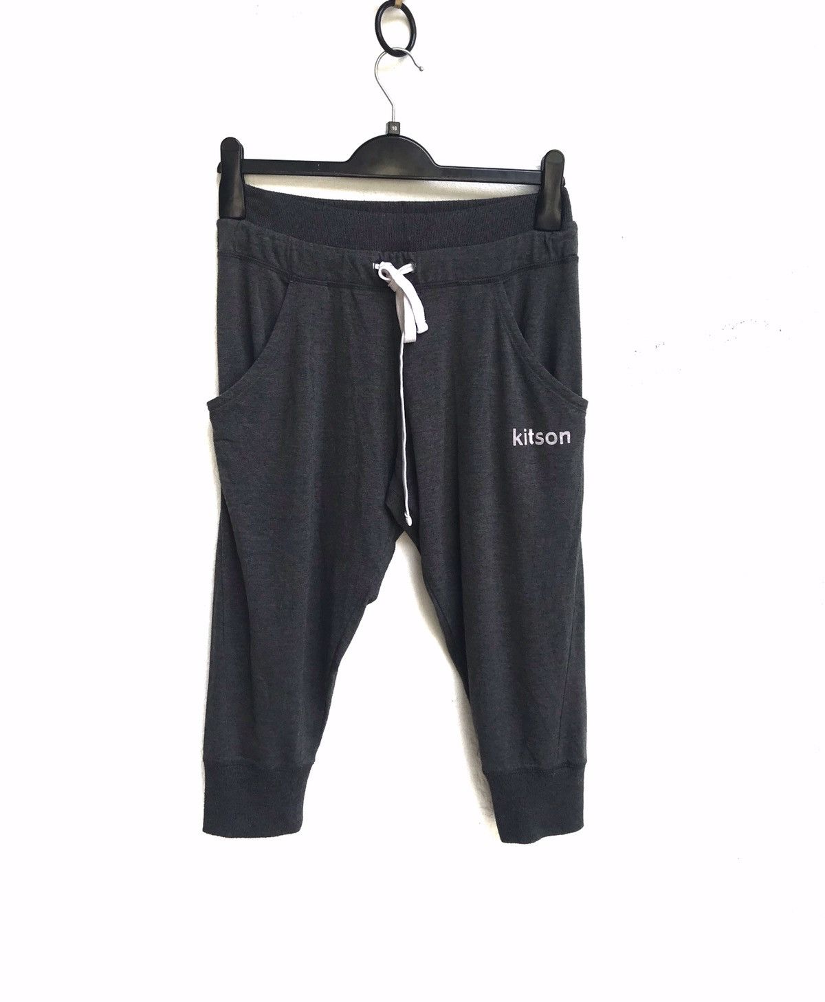 image of La Kitson Three Quarter Sweatpants in Dark Gray, Men's (Size 26)