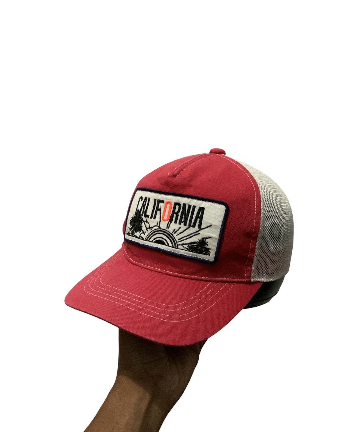 image of Archival Clothing x Individual Designer Vintage Cher Shore California Japan Made Trucker Hat in Red