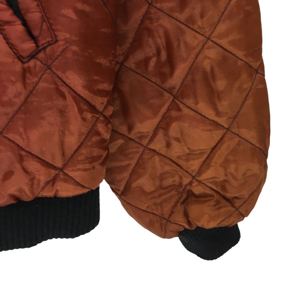 Vintage Beaver Quilted Bomber Jacket
