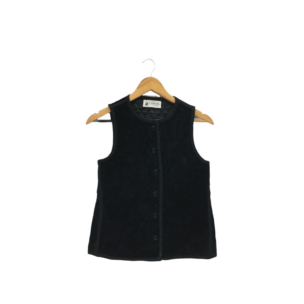Vintage Lanvin Black Vest Jacket
