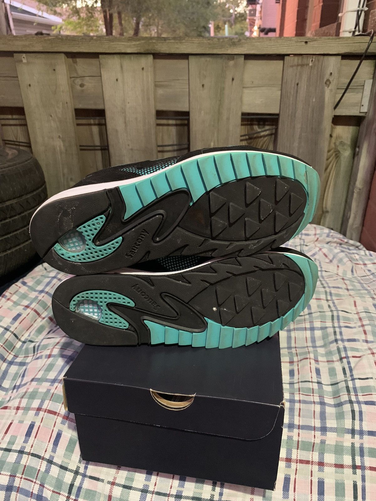 Saucony SAUCONY GRID 8000 BLACK WHITE TEAL 2015 Size US 8 / EU 41 - 5 Thumbnail
